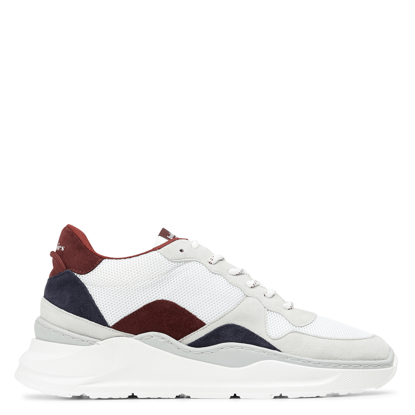 Baskets Basses En Cuir Blanccasse\u0026bleutempete Bobbies - Homme | Place des  Tendances