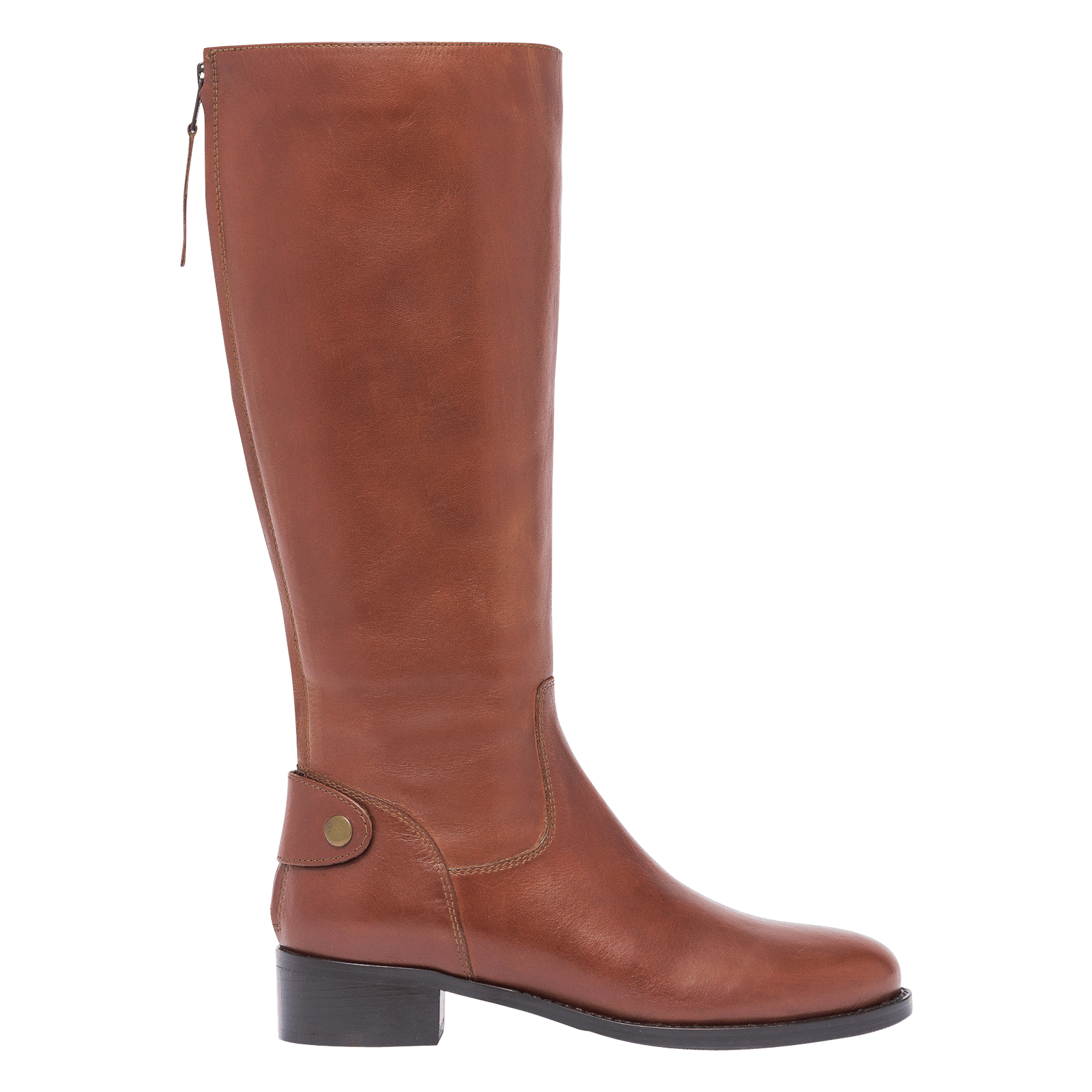 bottes cuir marron