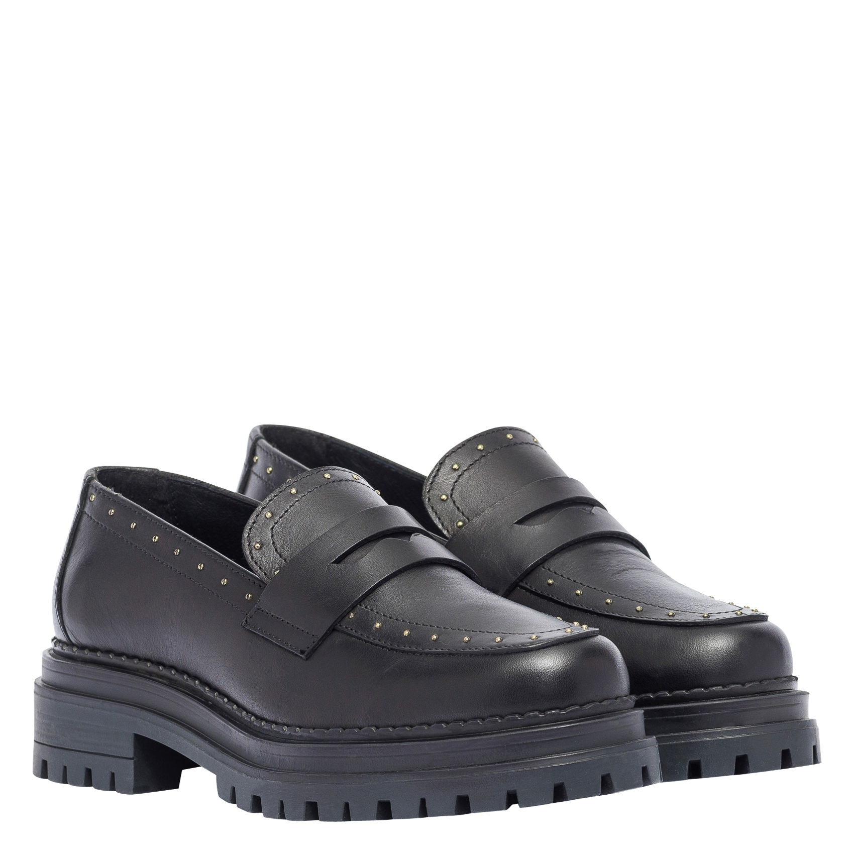 mocassin femme gris