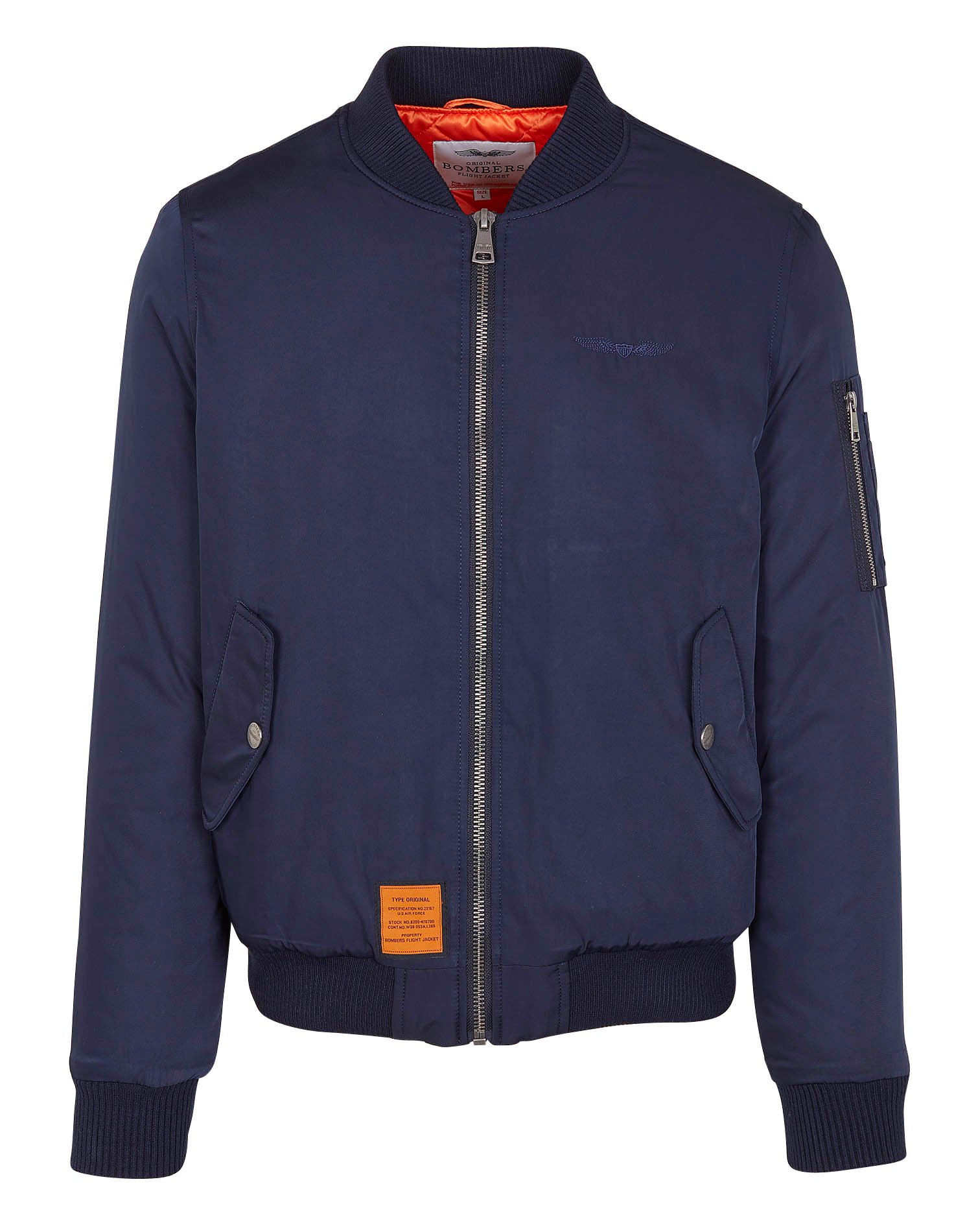 BOMBERS ORIGINAL Bomber matelass zipp Bleu