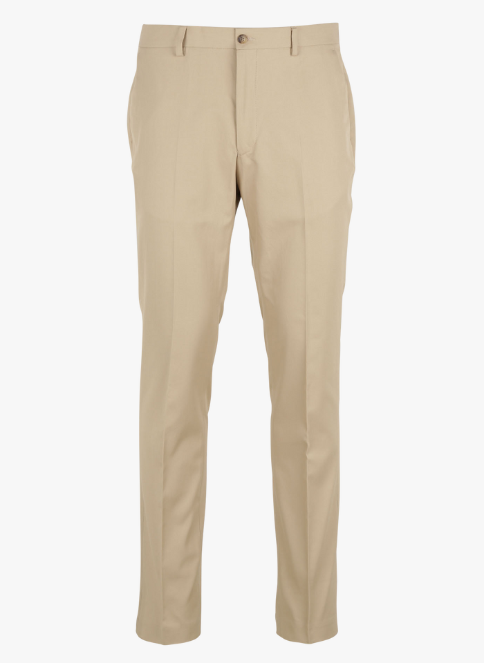 BRUMMELL Pantalon droit en coton  | Beige