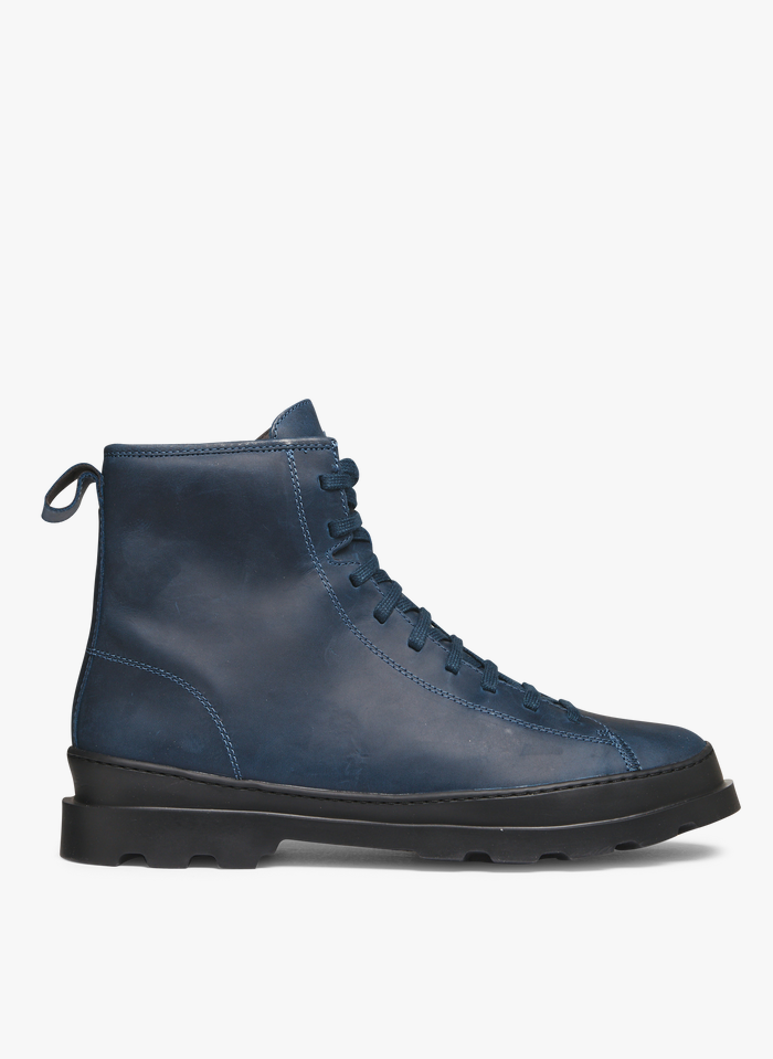 CAMPER Boots en cuir Bleu