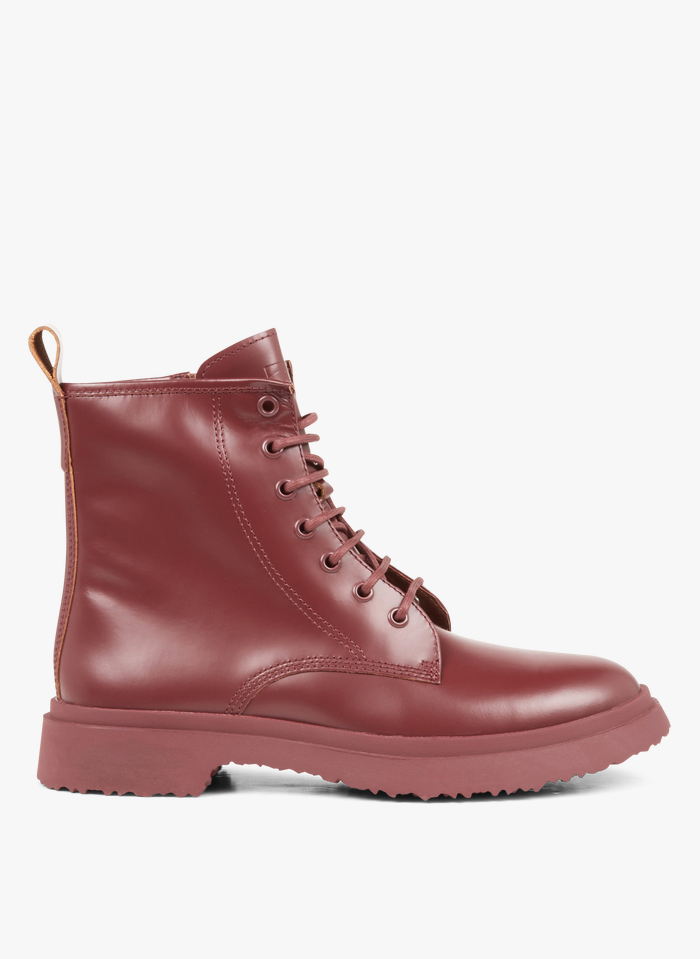 CAMPER Boots en cuir Rouge