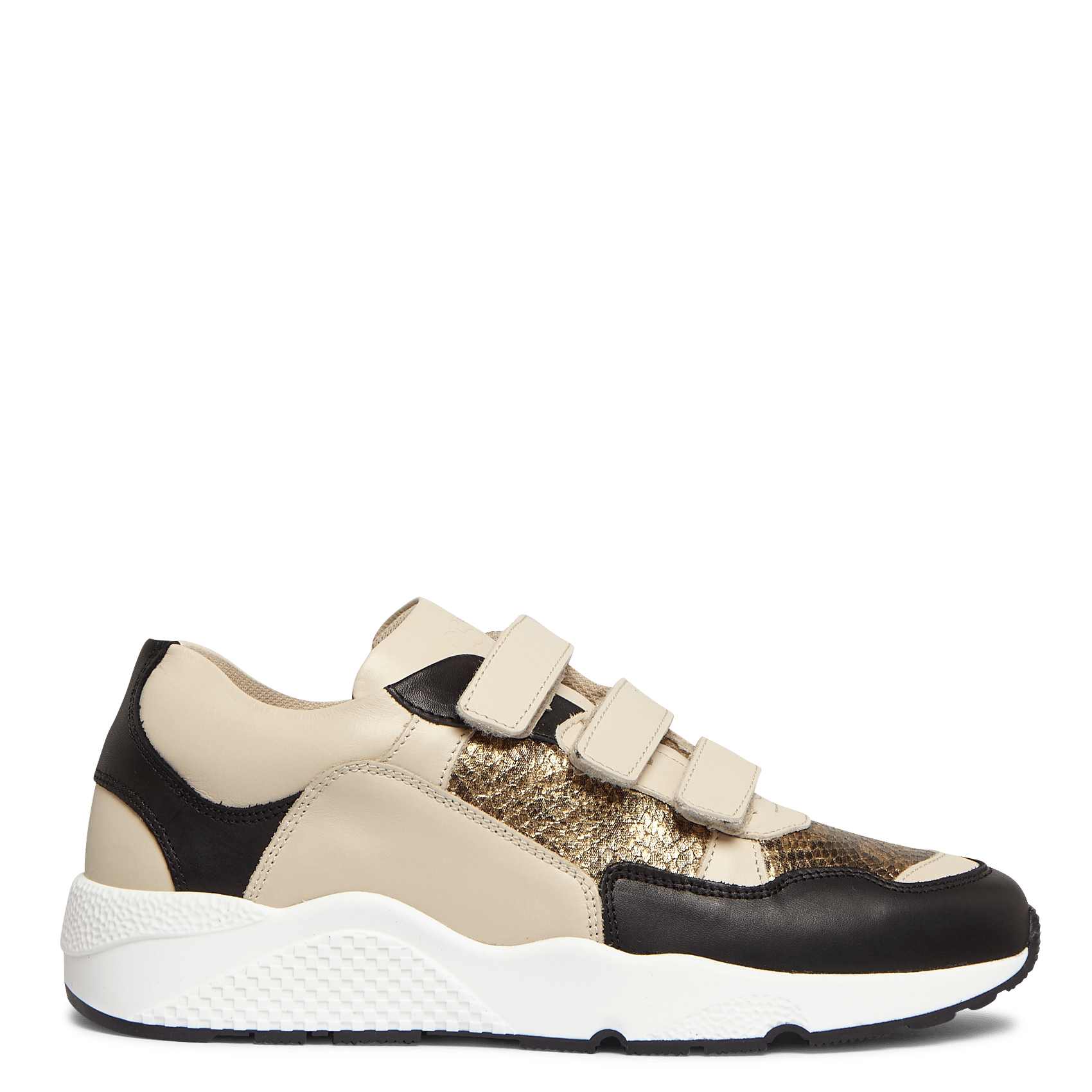 Baskets En Cuir Python DorÉ Canal Saint Martin - Femme | Place des Tendances