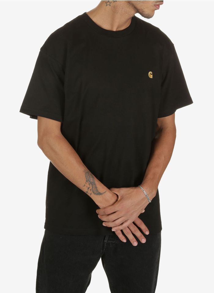 CARHARTT WIP Tee-shirt col rond loose-fit à logo en coton Noir