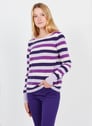 CAROLL PURPLE RAYE Rayé