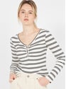 CAROLL IVOIRE RAYE Beige