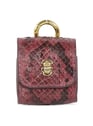CLARIS VIROT Python Bordeaux Rouge