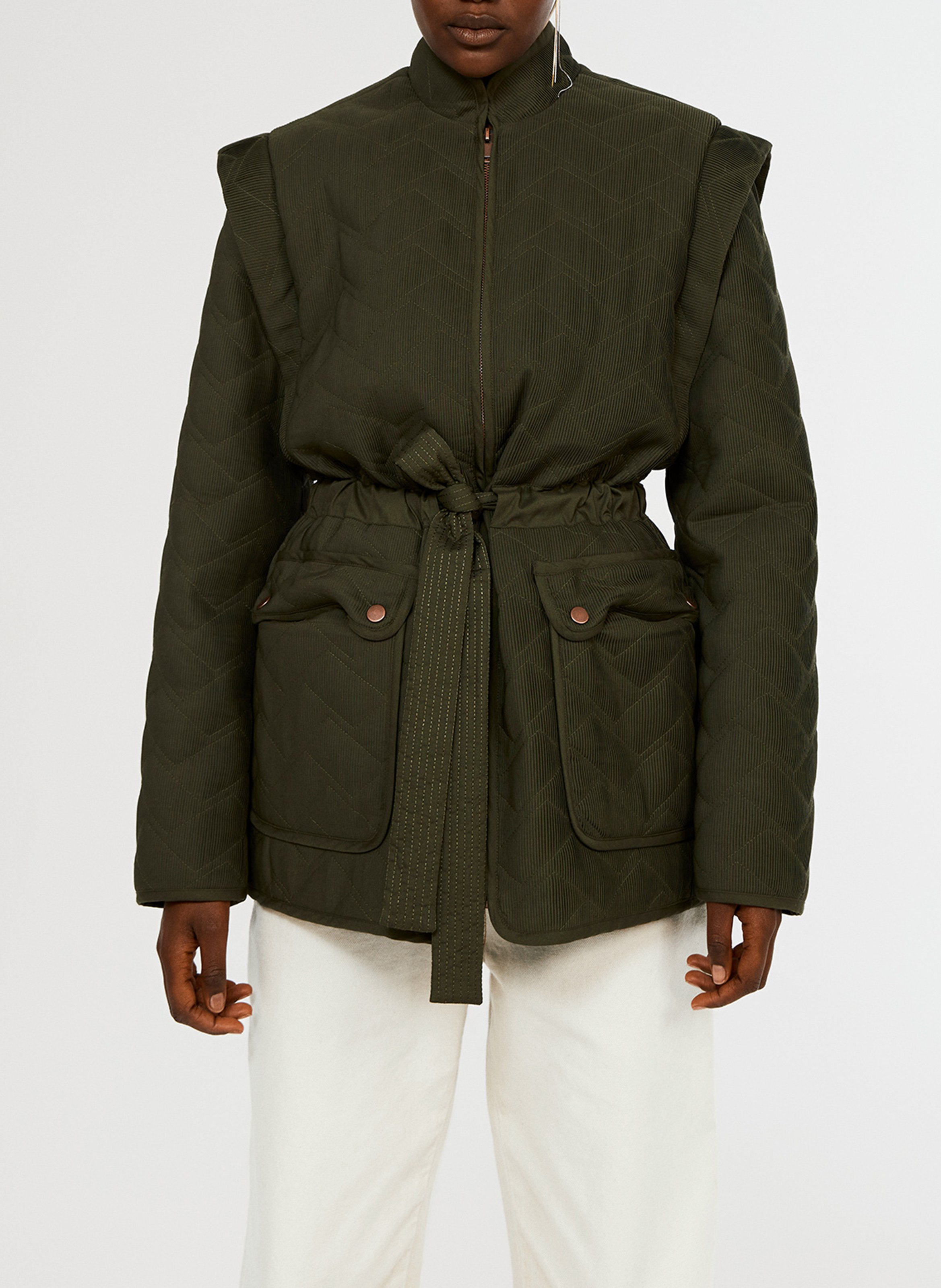 doudoune claudie pierlot kaki