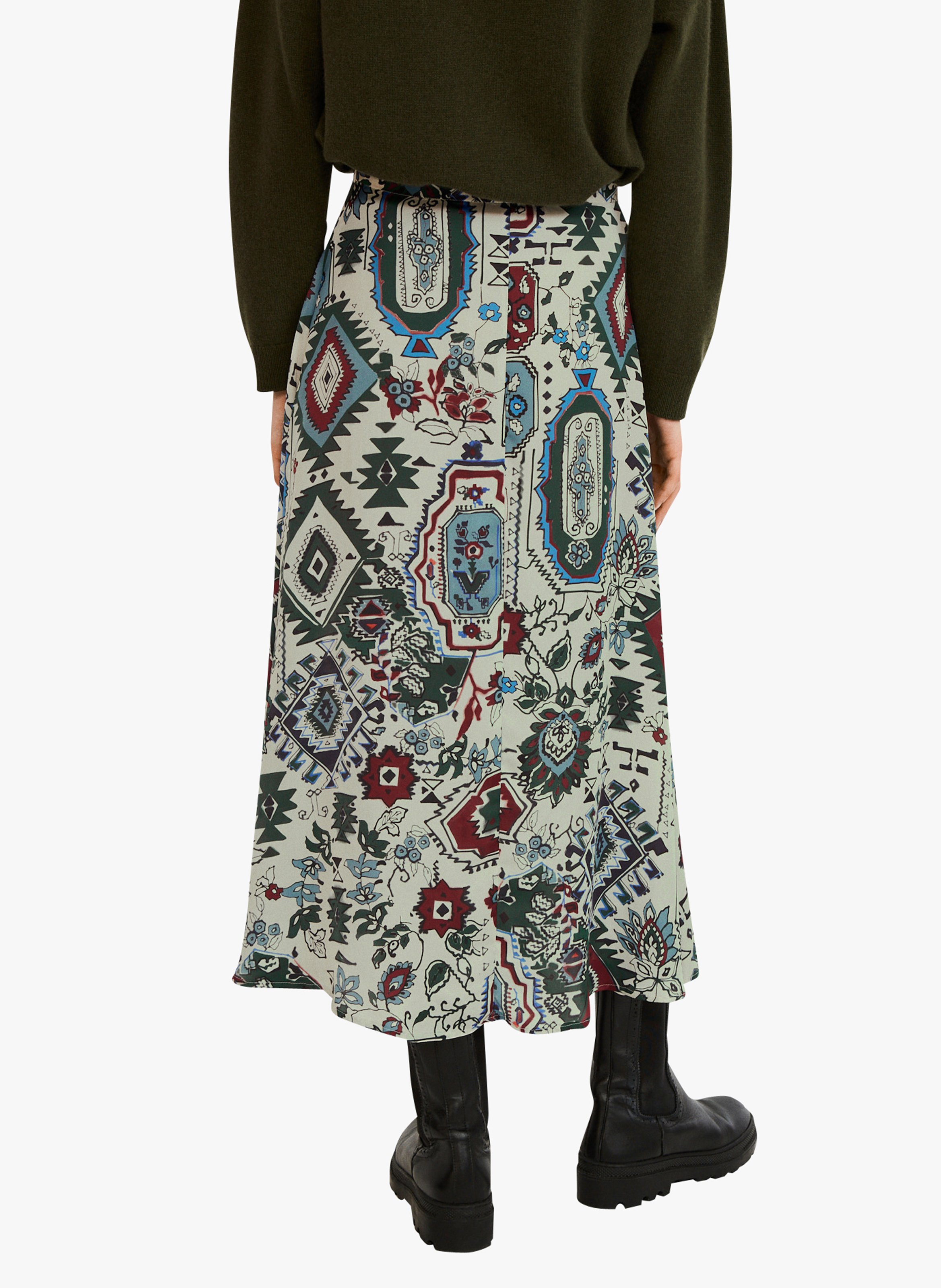 jupe longue multicolore