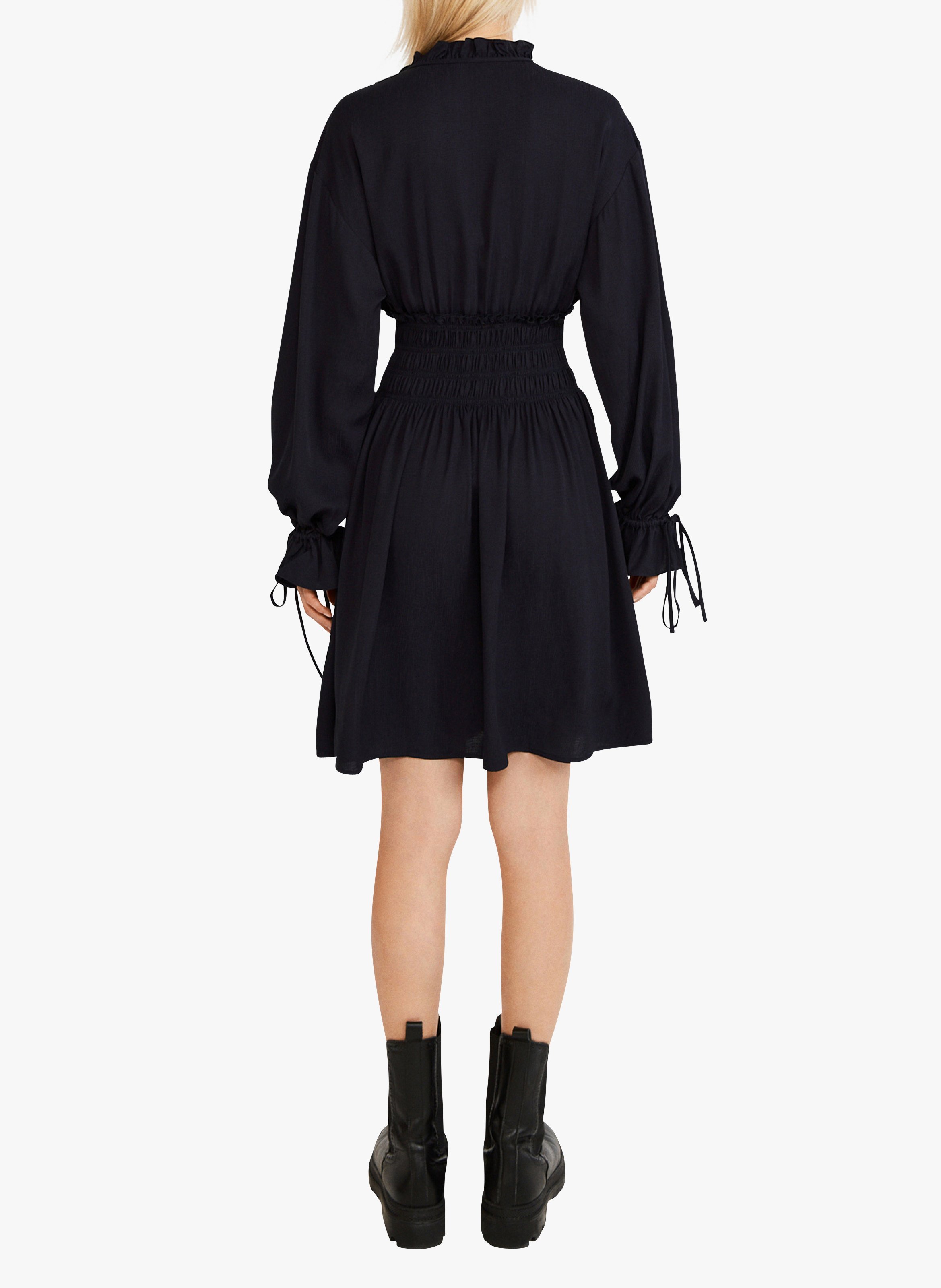 robe fluide col montant