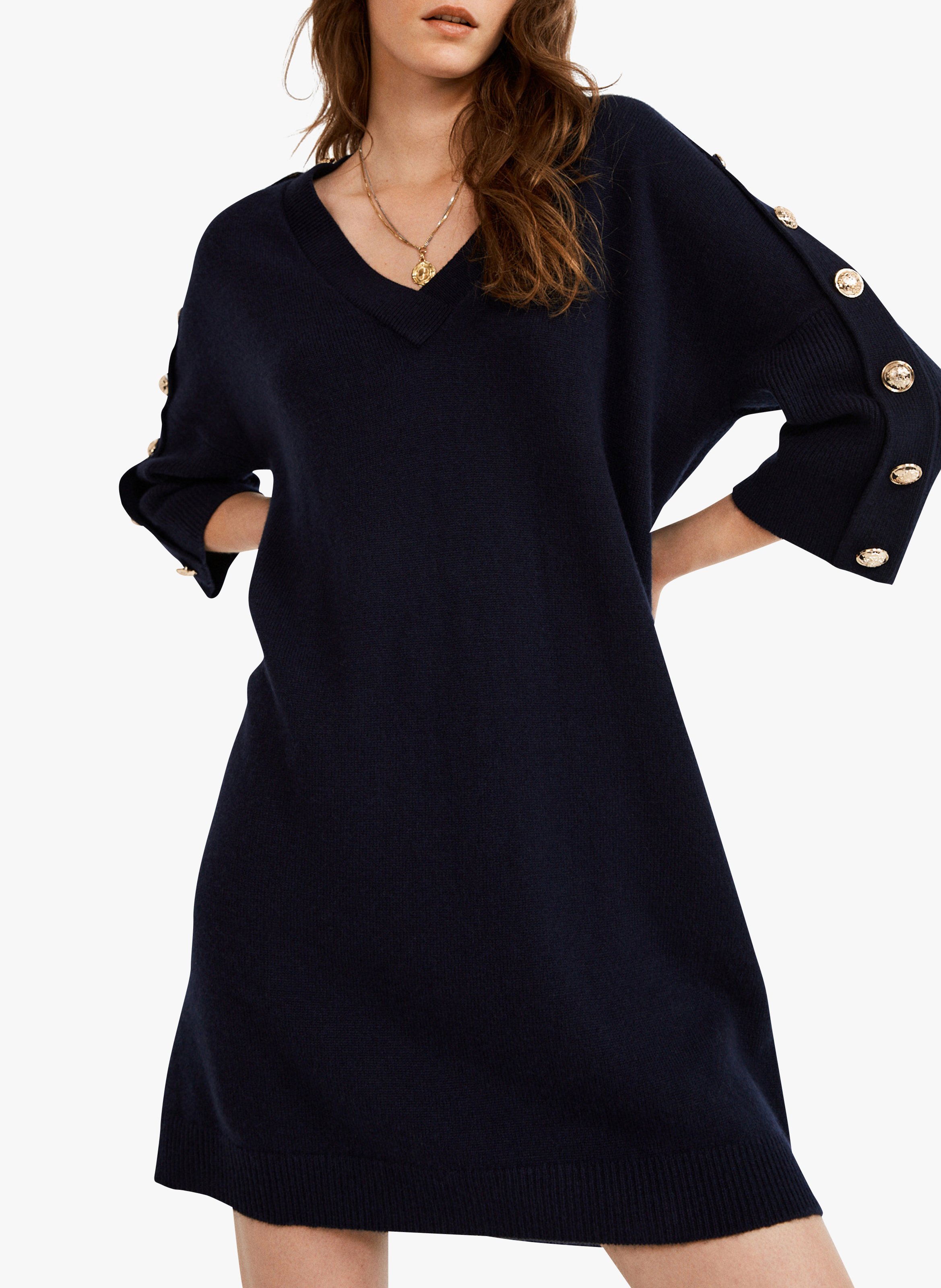 robe pull bleu marine