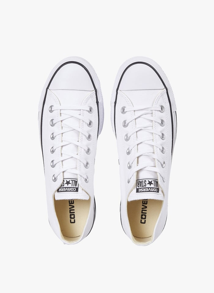Converse All Star Lift En Toile White black white Converse Femme