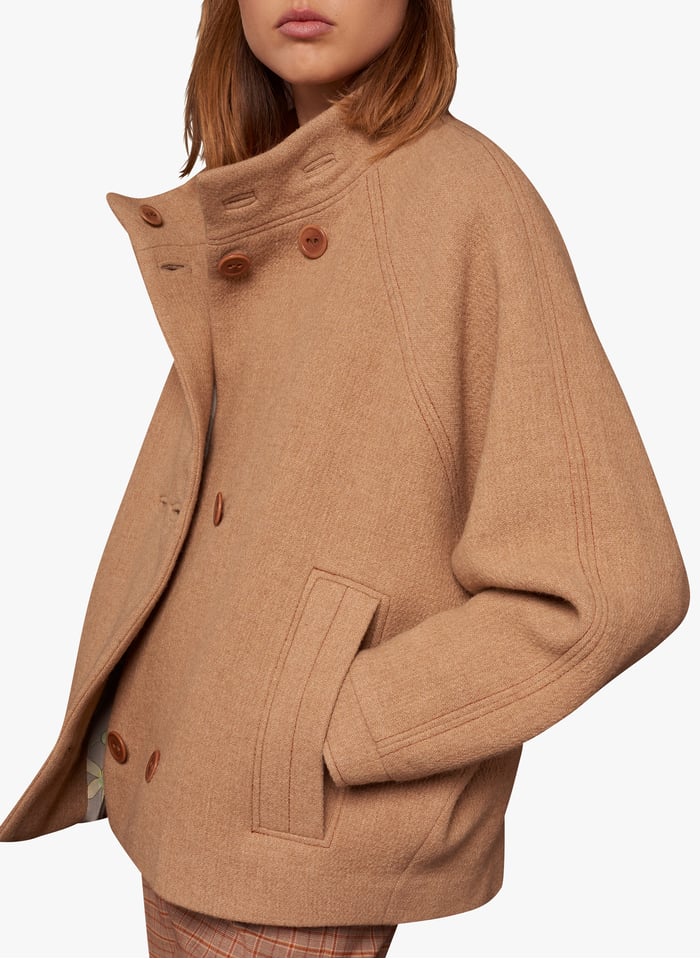 Manteau Long Femme En Laine Mélangée - Trench élégant D’hiver, Chaud Et Double Boutonnage