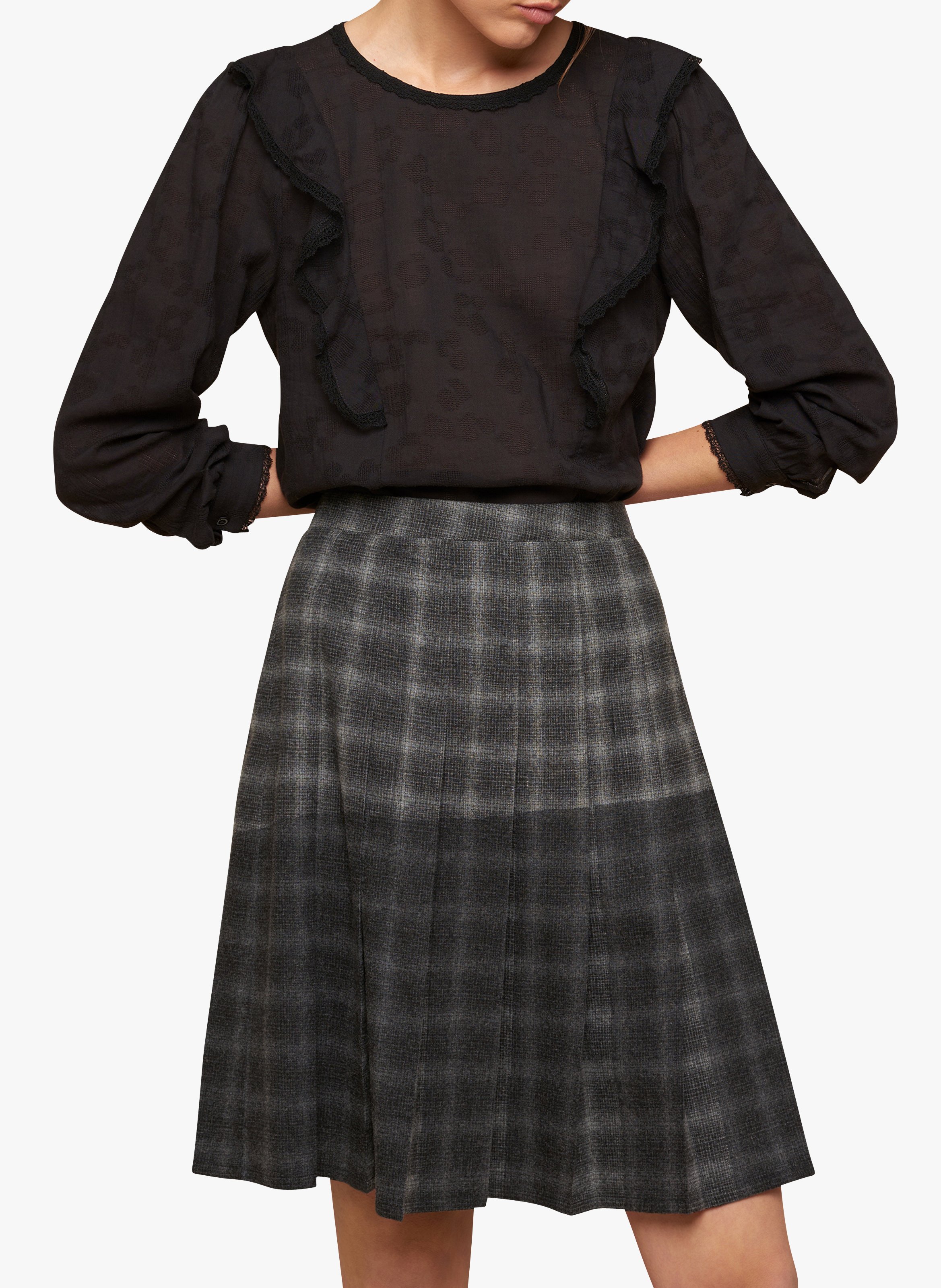 Jupe Femme Cotélac Noire - Taille 1, Occasion En Parfait état, Idéale Pour Une Tenue Chic Et Simple