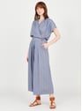 DES PETITS HAUTS RAYURE CHAMBRAY Bleu