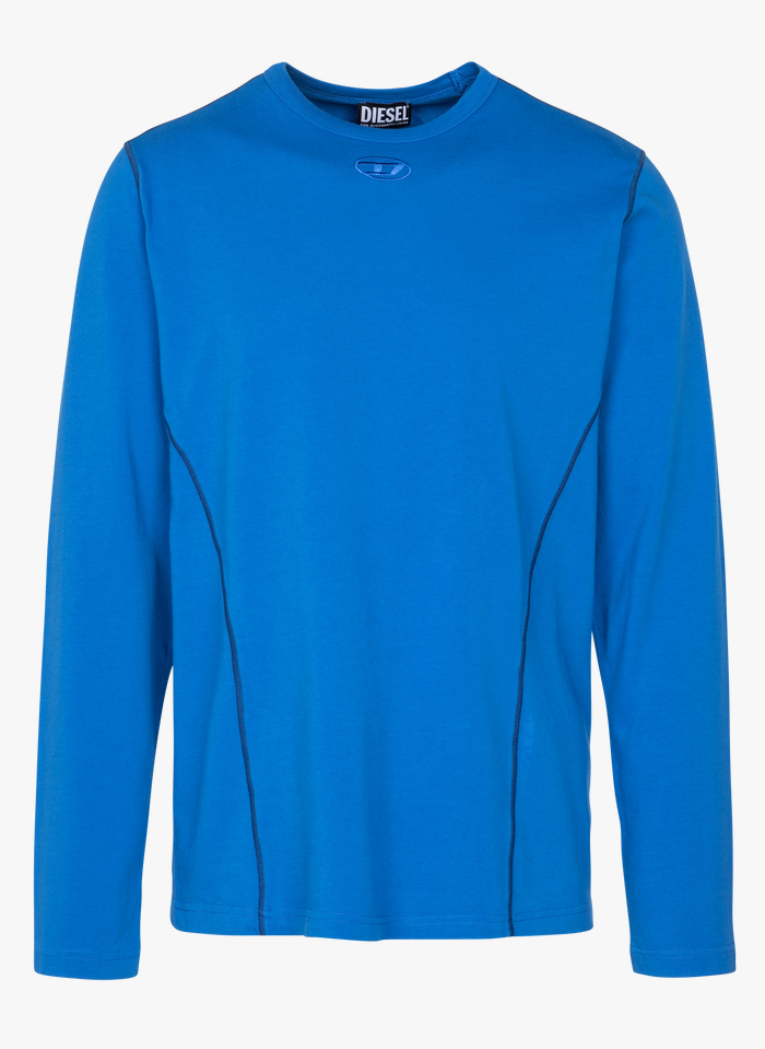 DIESEL Tee-shirt col rond regular-fit en coton | Bleu