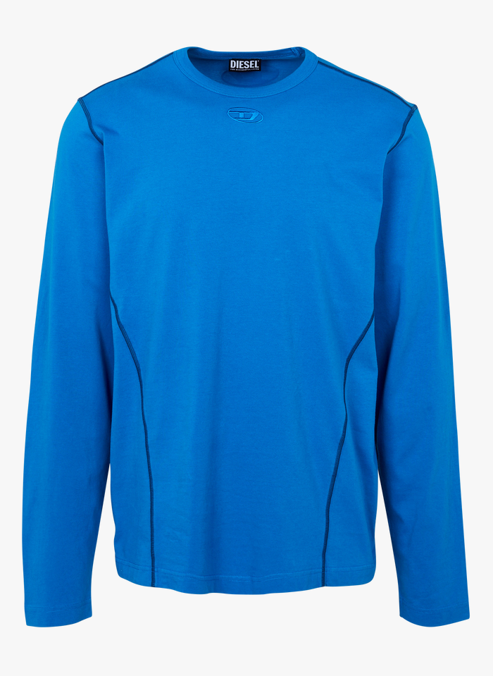 DIESEL Tee-shirt col rond regular-fit en coton | Bleu