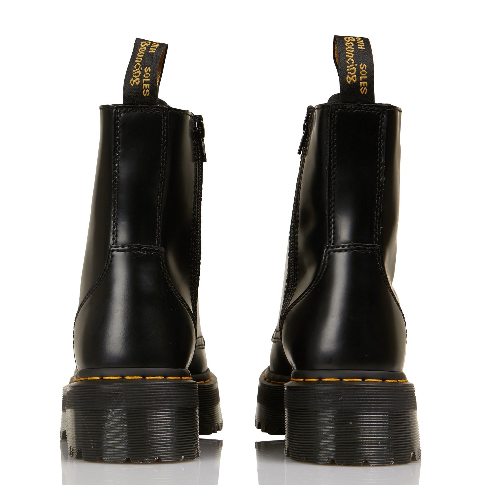 Dr. Martens montantes en cuir Noir