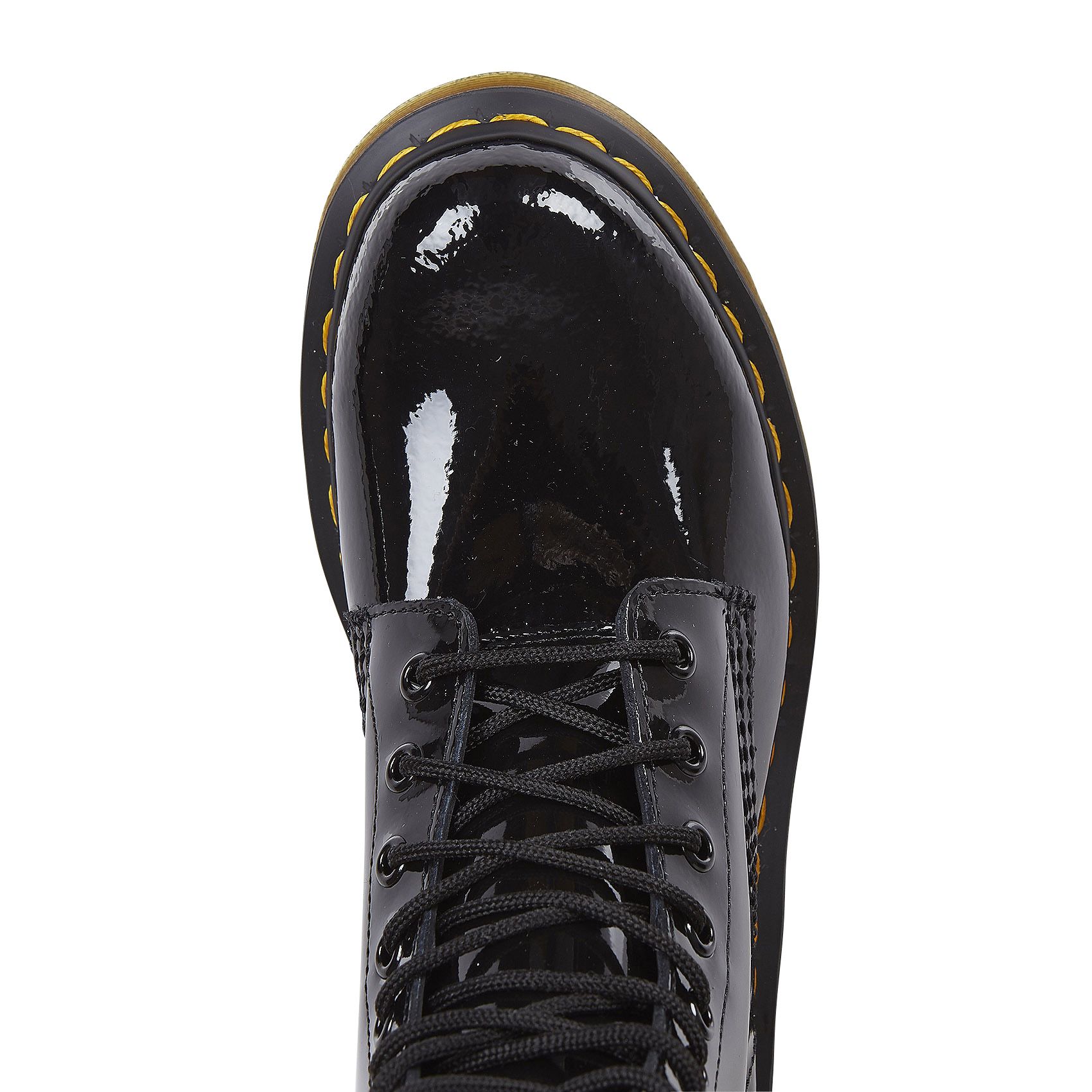 Dr. Martens montantes vernies en cuir Noir