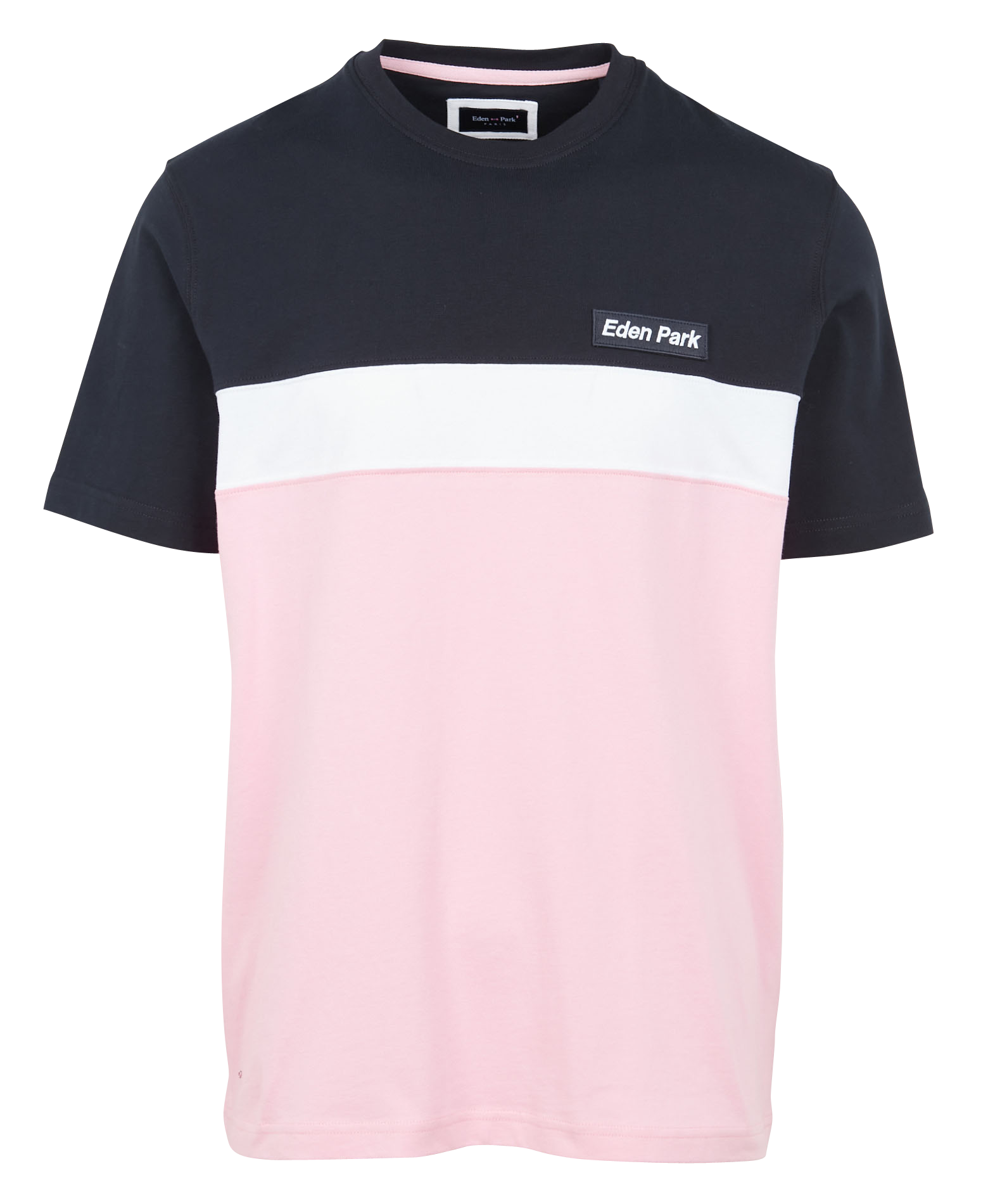 Teeshirt Col Rond Regular Fit En Coton Rose Ep Eden Park Homme