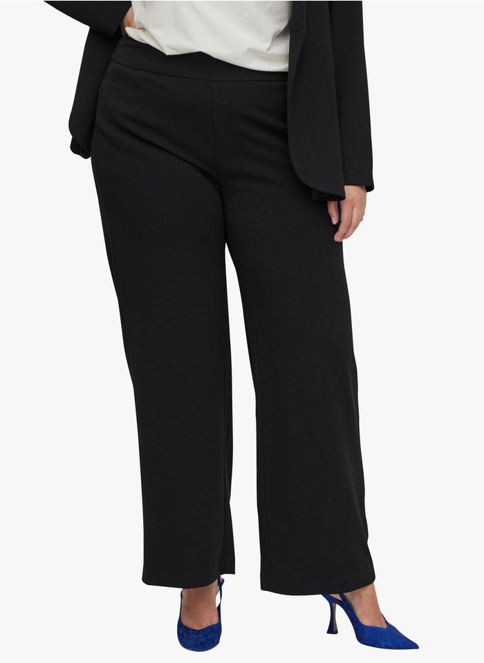 EVOKED Pantalon coupe large  | Noir