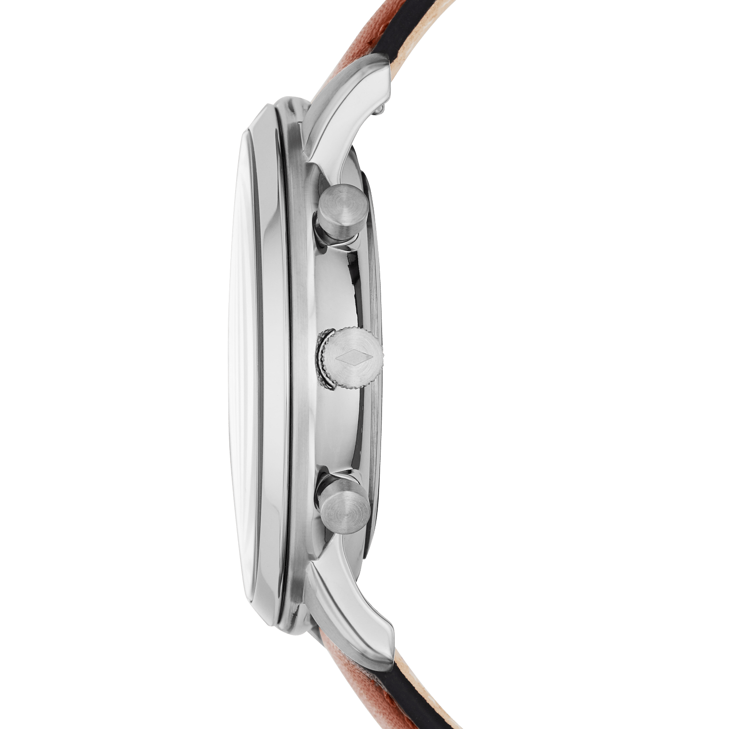 Ceinture En Cuir Brun Fossil - Homme | Place des Tendances