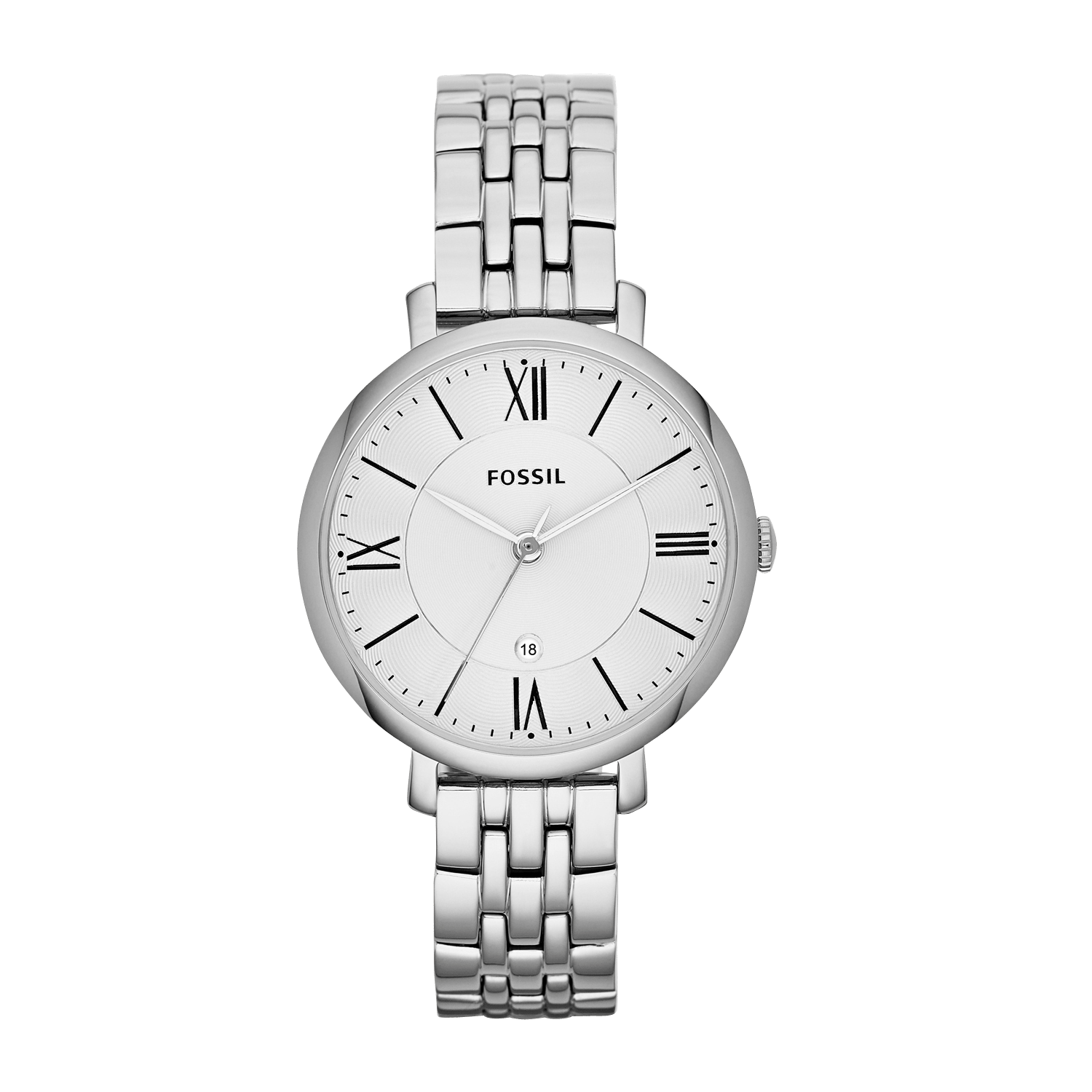 Montre à Trois Aiguilles En Acier Inoxydable Gris Fossil - Femme | Place  des Tendances