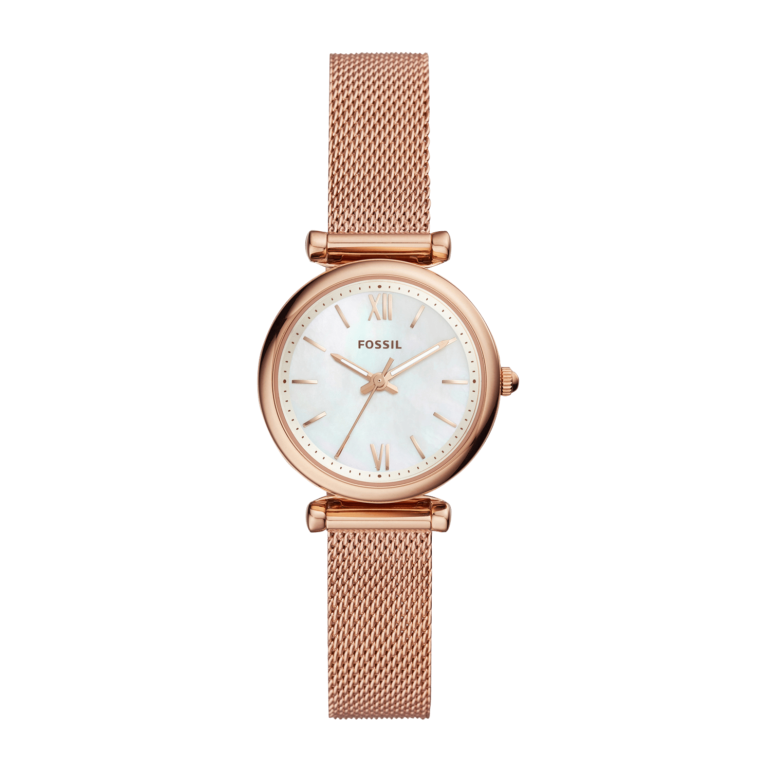 Montre En Acier Inoxydable Rose Fossil - Femme | Place des Tendances