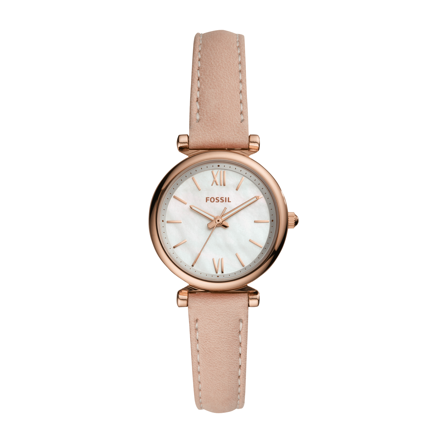 Montre En Acier Inoxydable Rose Fossil - Femme | Place des Tendances
