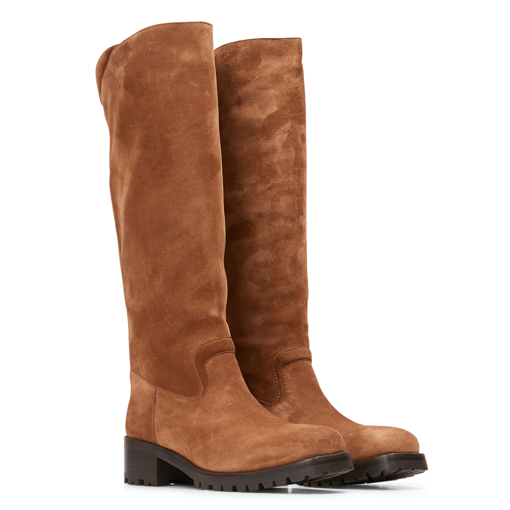 bottes plates velours