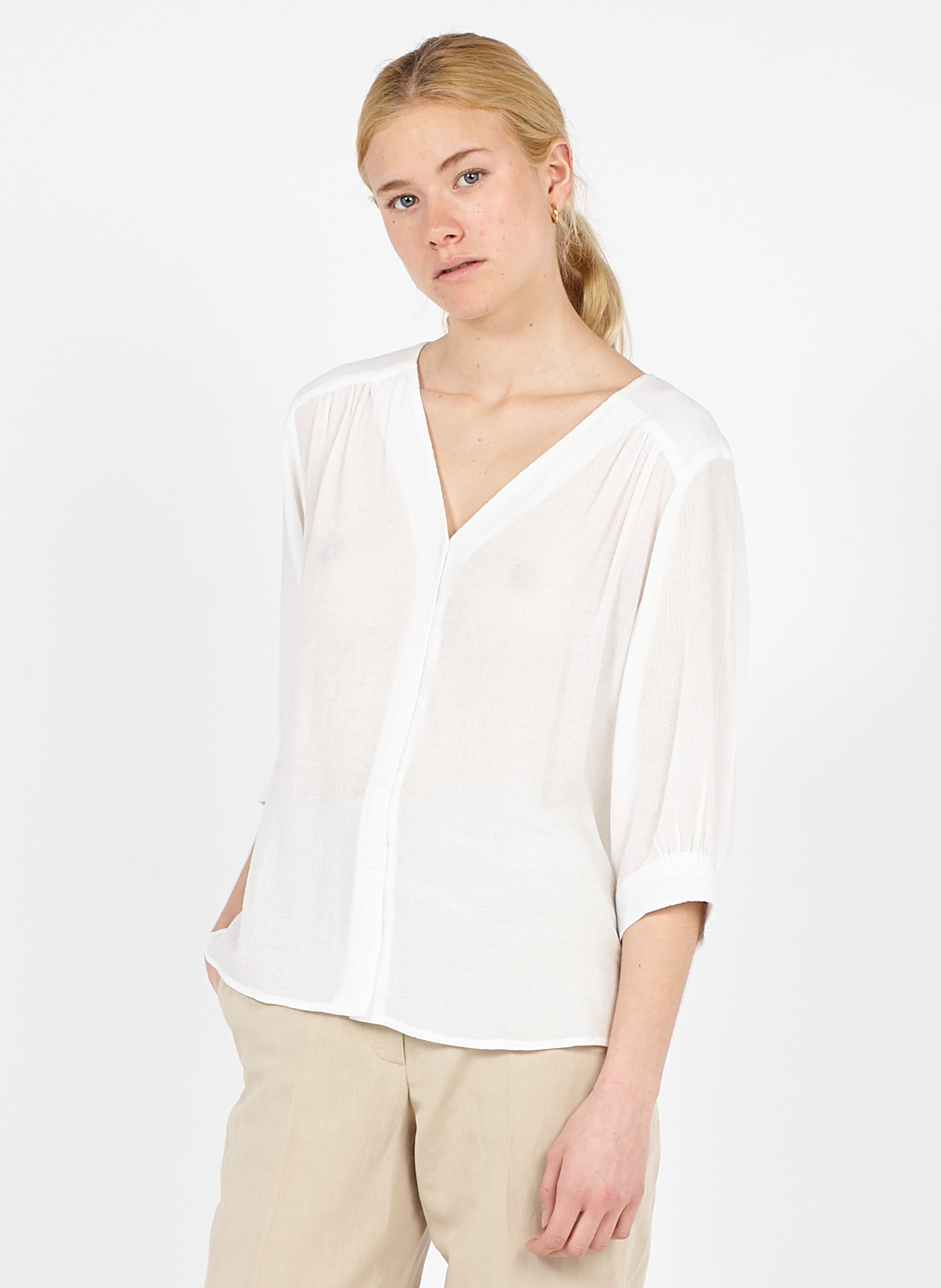 Veste Chemise Gérard Darel Taille 38 - 100% Lin Couleur Ficelle - Neuve Sans étiquettes