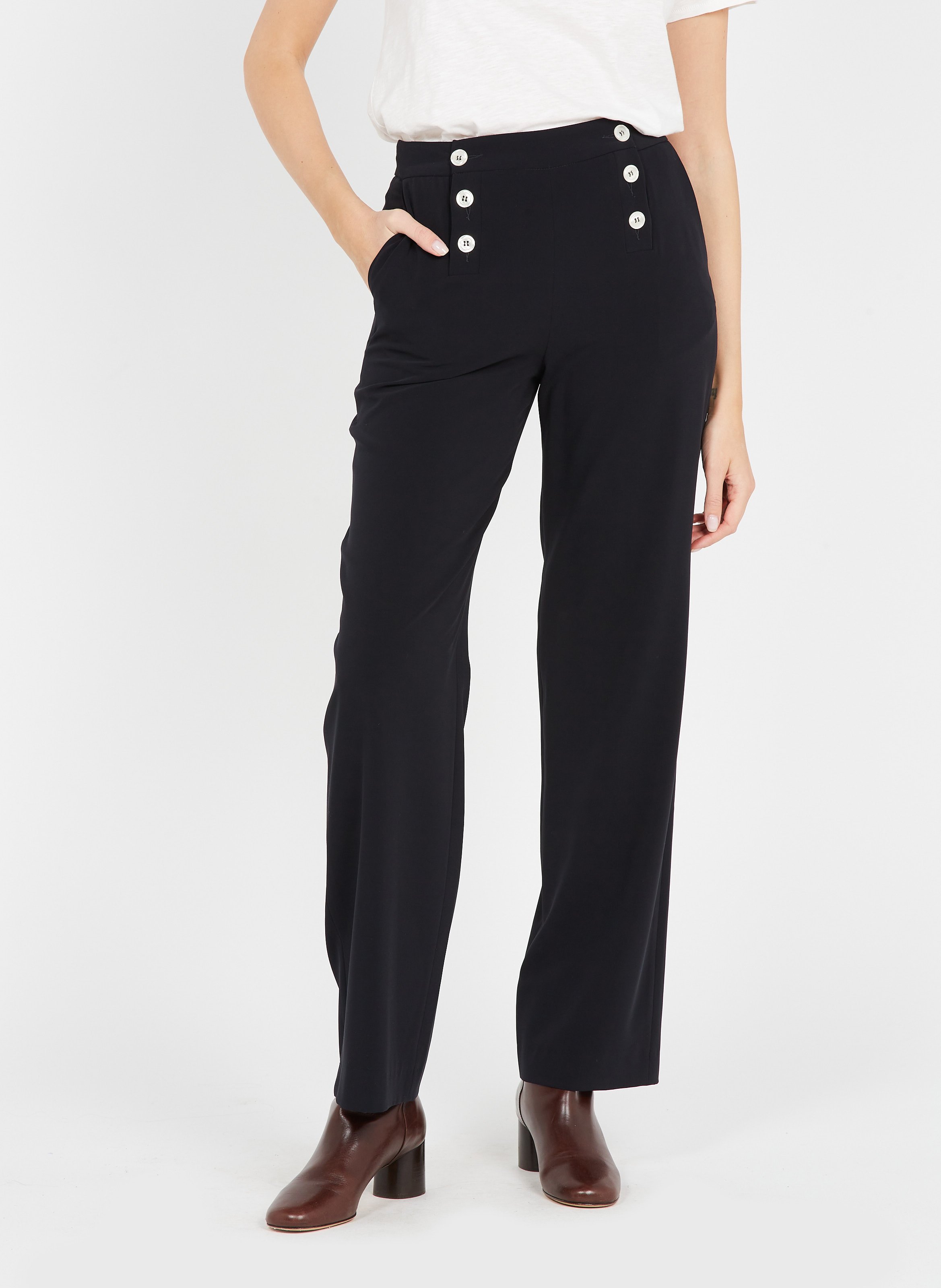 Pantalon Gérard Darel Taille 38 - Noir - Mélange De Laine - Neuf Sans étiquette