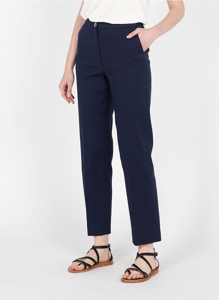 GERARD DAREL Pantalon droit taille haute en coton | Bleu