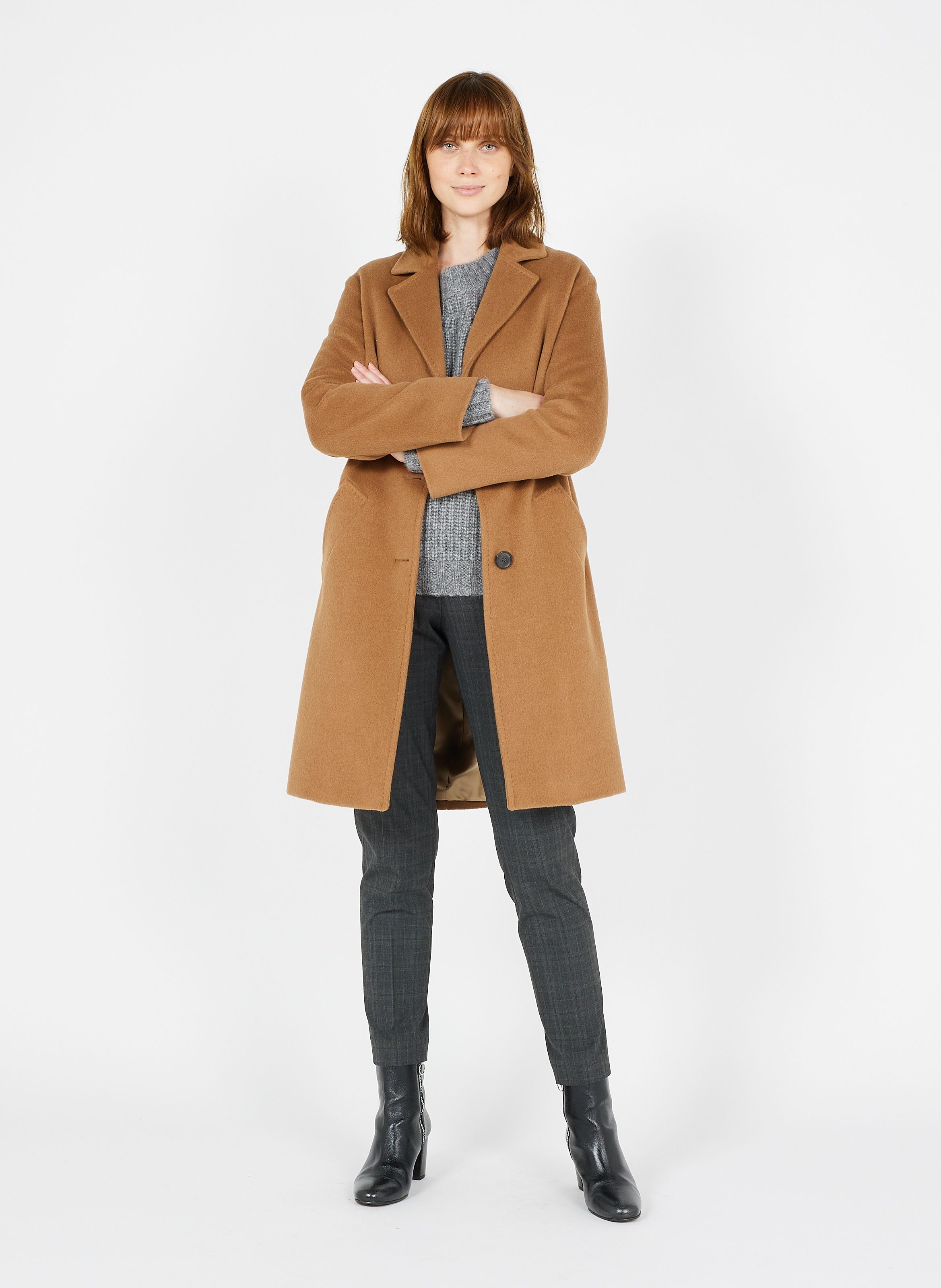 Manteau angora fashion femme