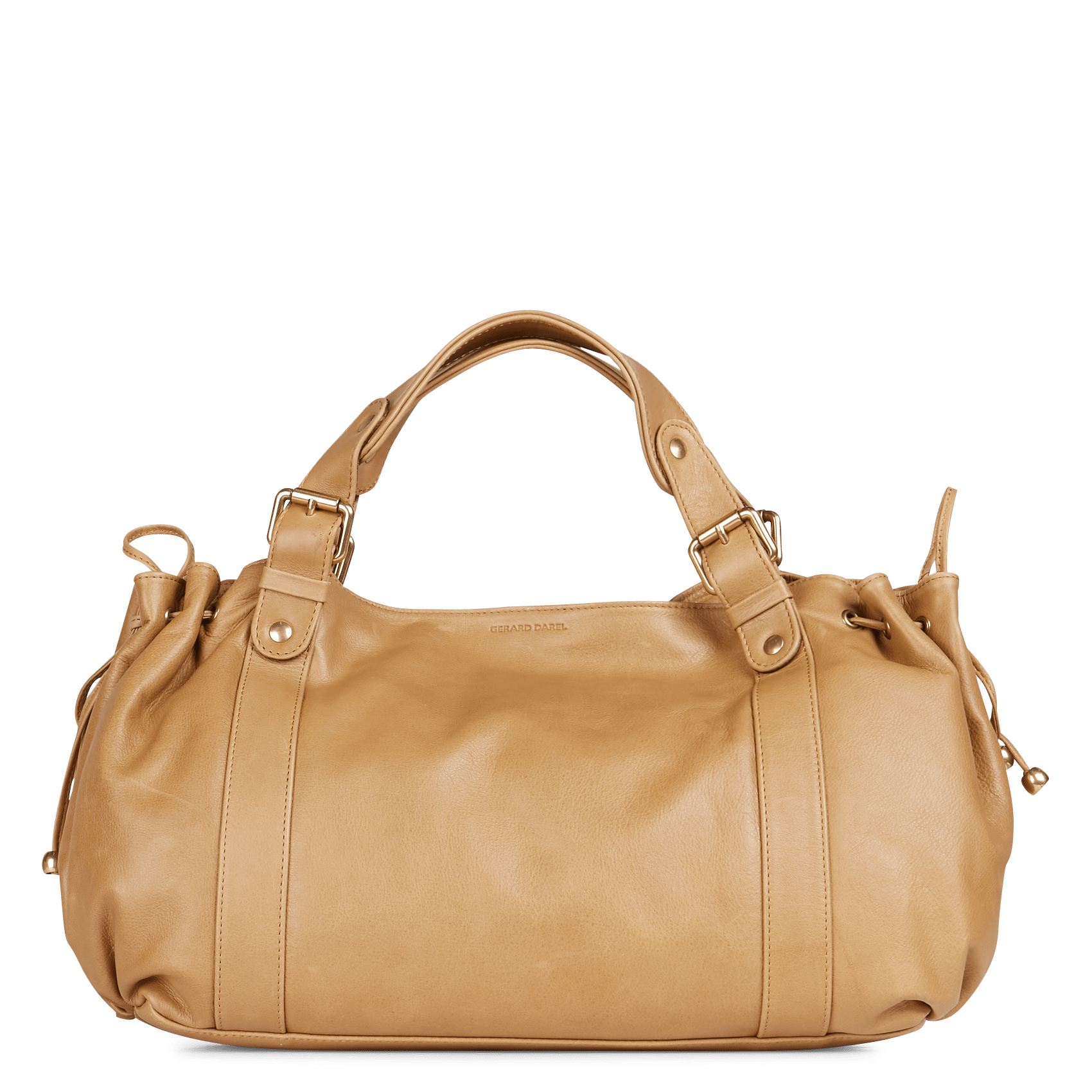 Sac Bandoulière Vintage Gérard Darel En Cuir Souple Ivoire - Très Bon état Occasion