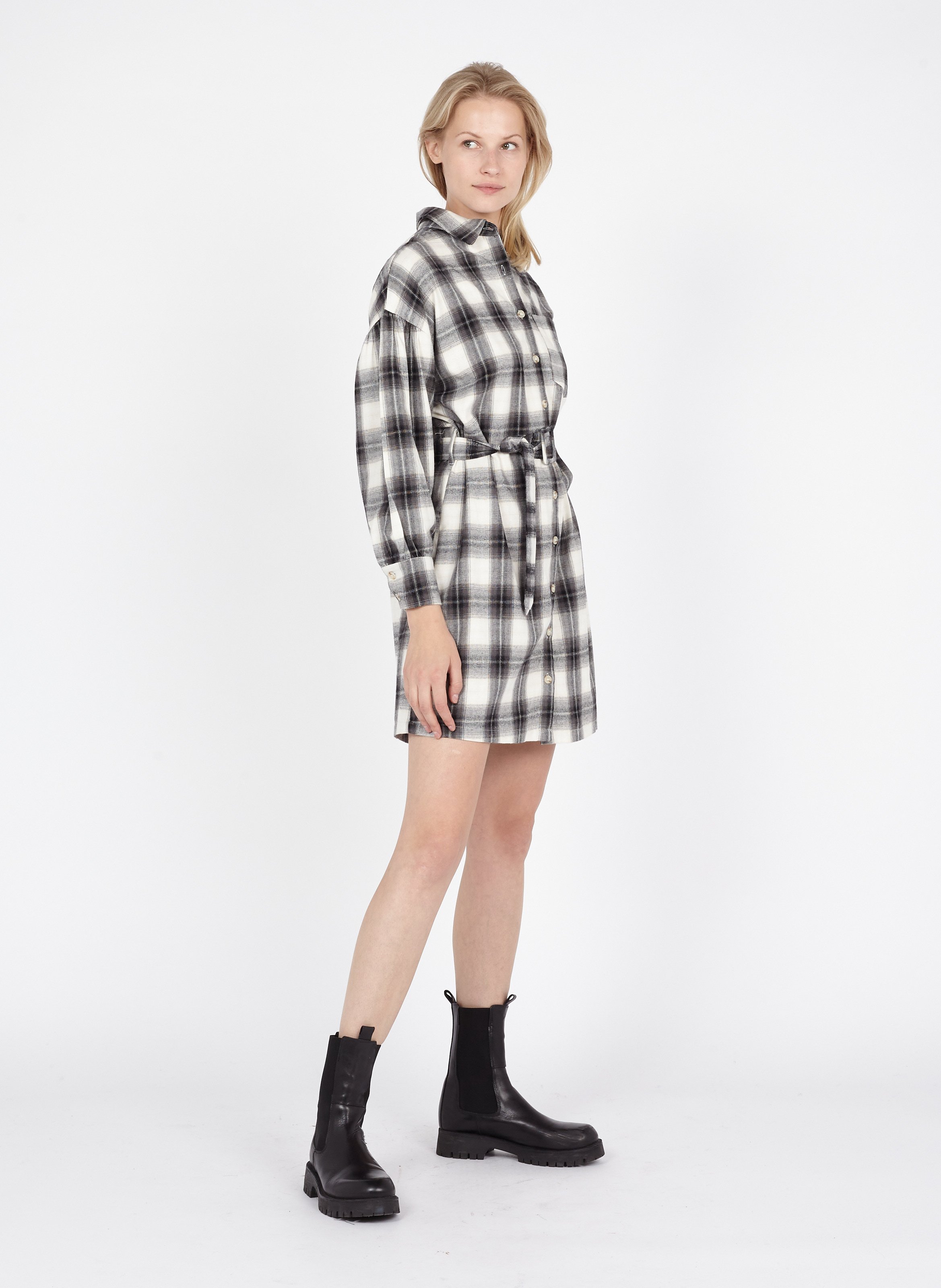 robe chemise a carreaux