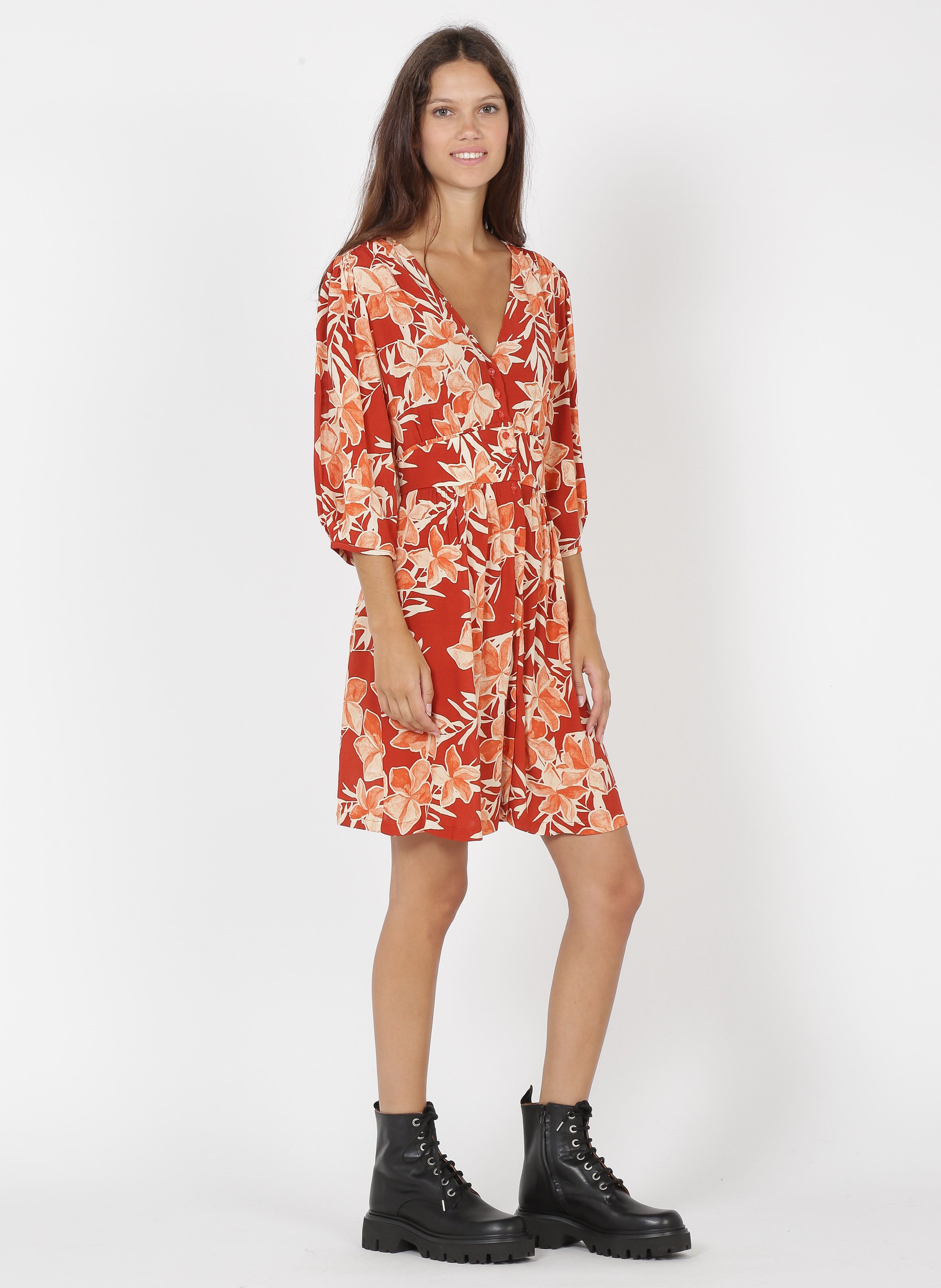 robe courte imprimée