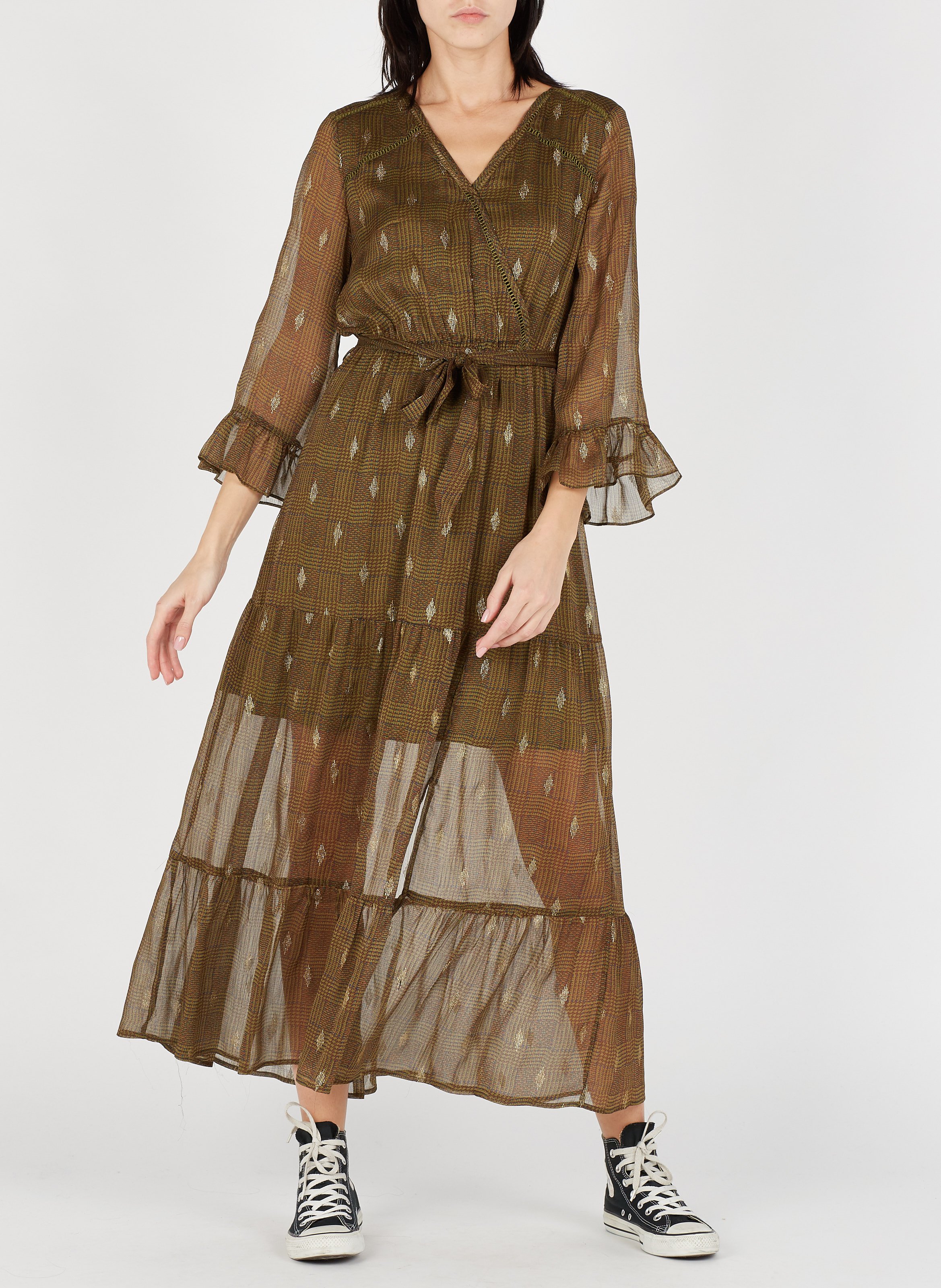 robe longue femme voilée