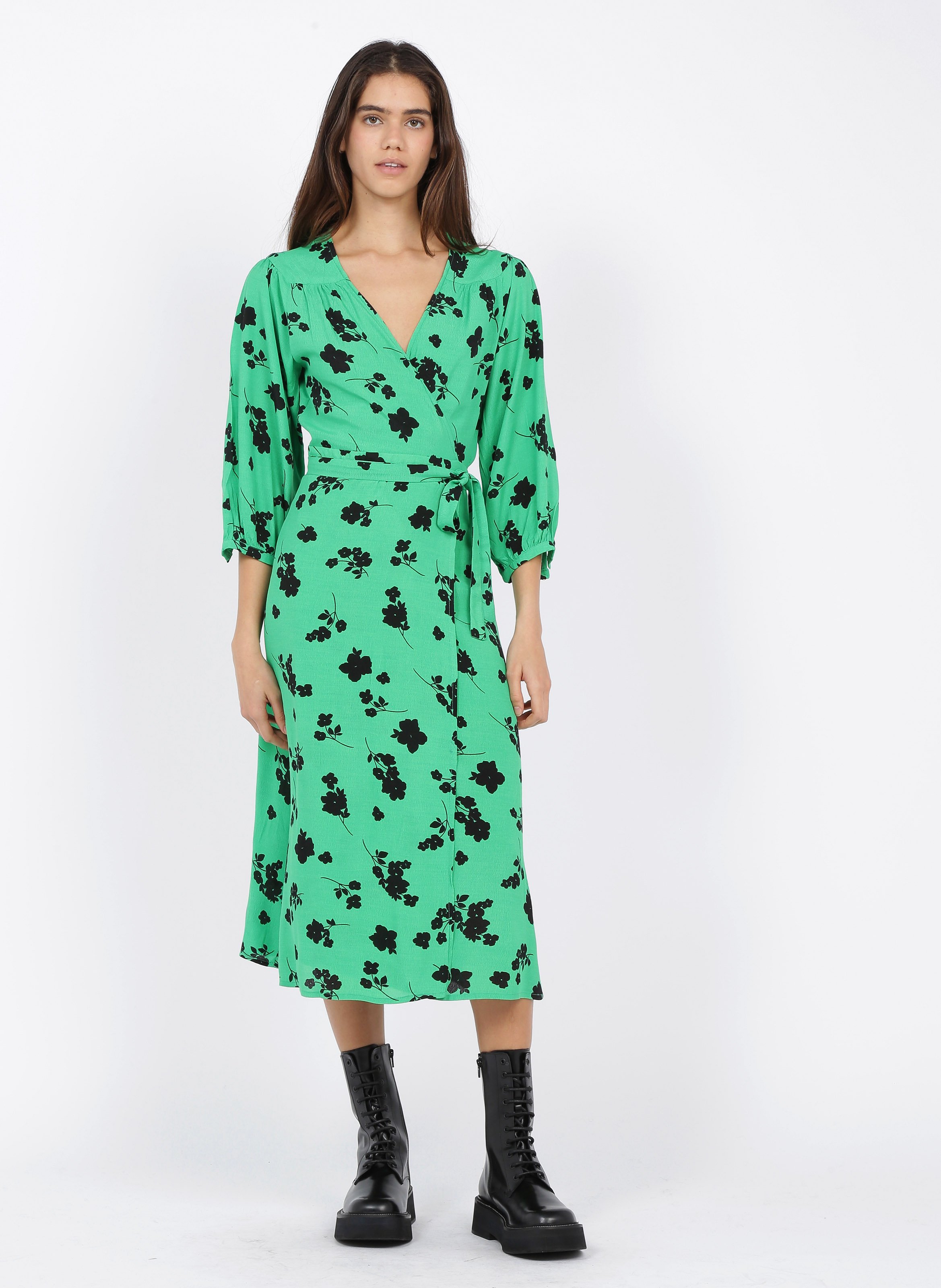 robe midi portefeuille