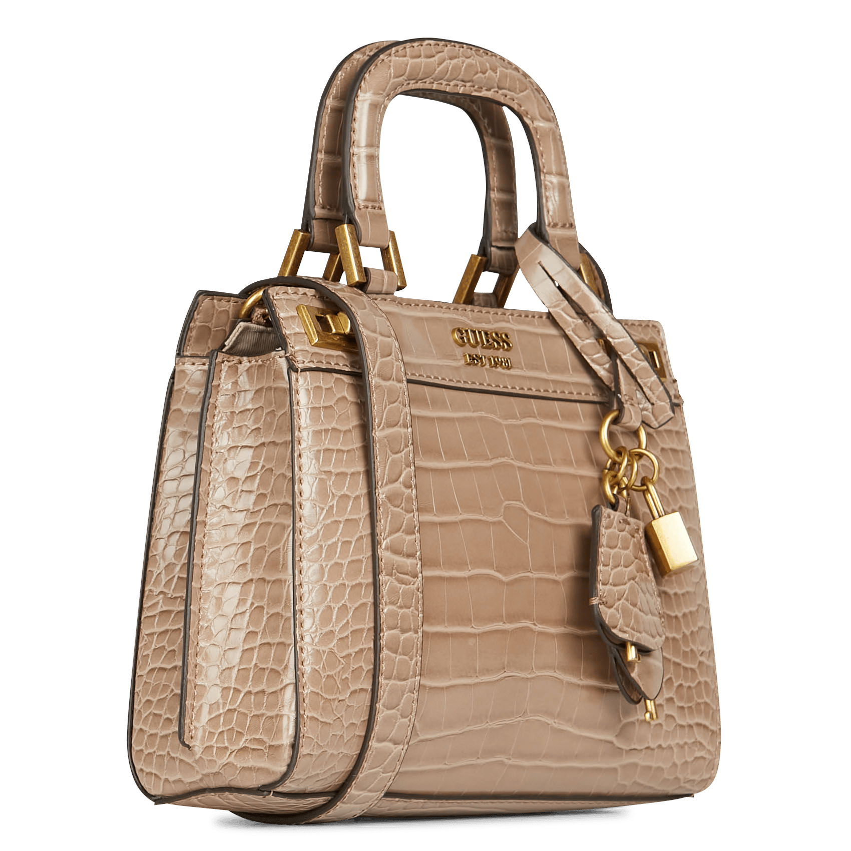 mini sac effet croco