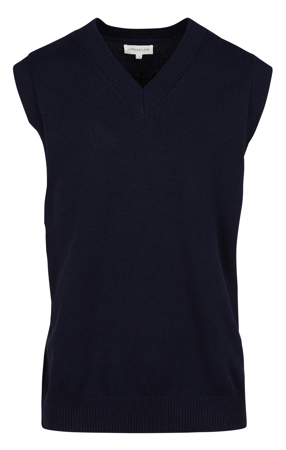 Pull Col V Harris Wilson Melchior - Bleu Jeans - Coton - Taille S - Neuf Avec étiquettes