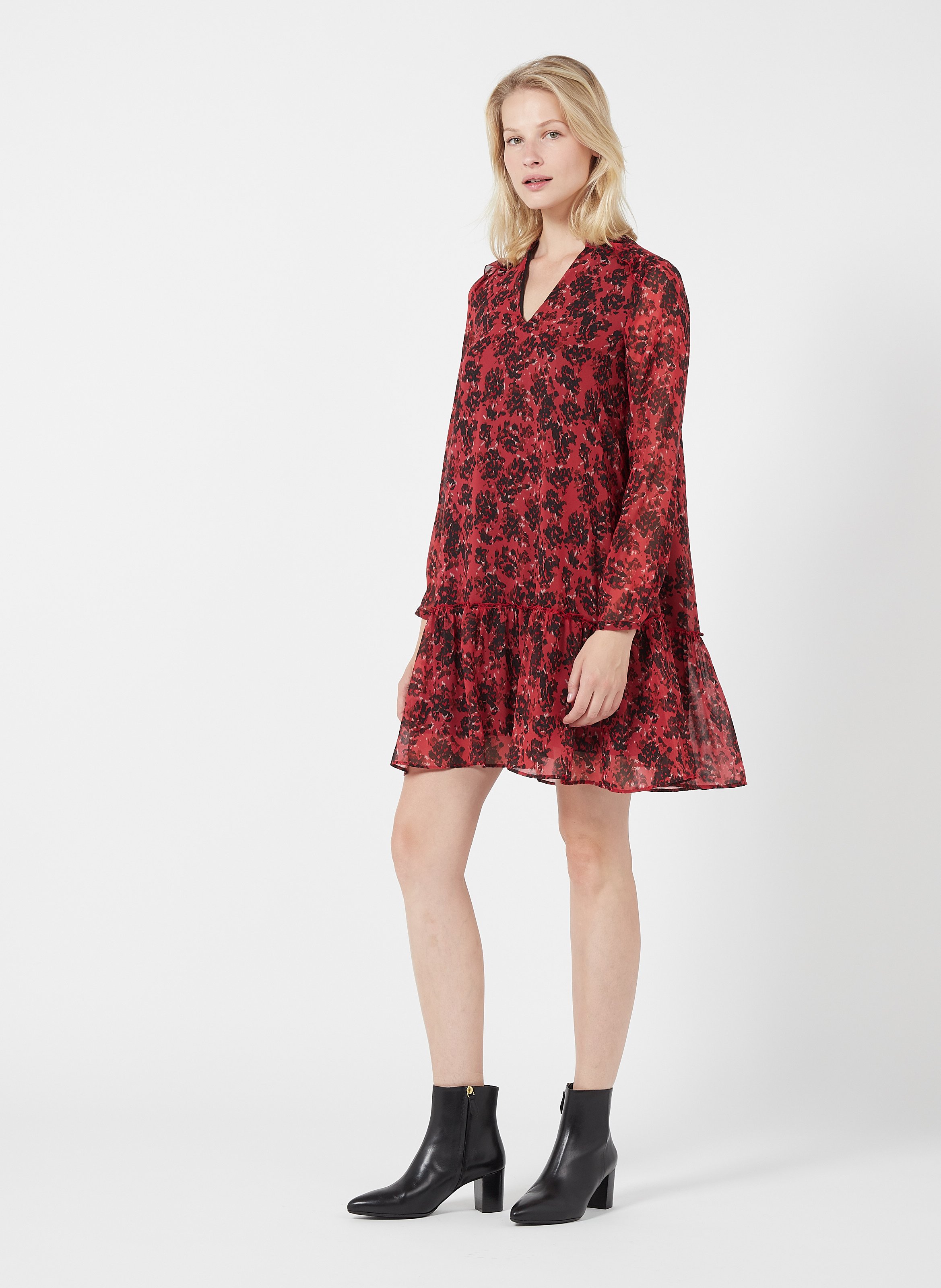 robe gavras ba&sh rouge