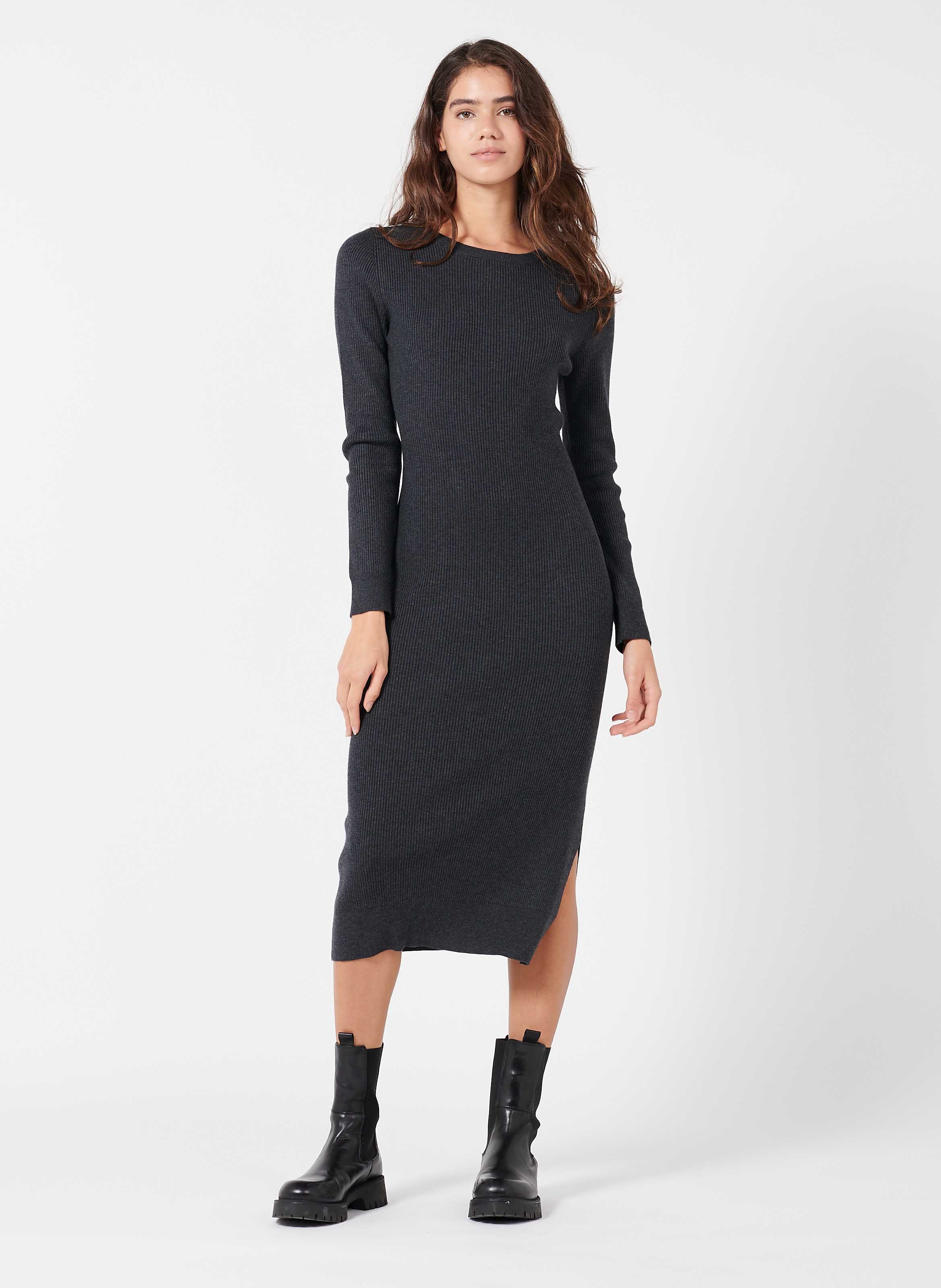 robe gris anthracite