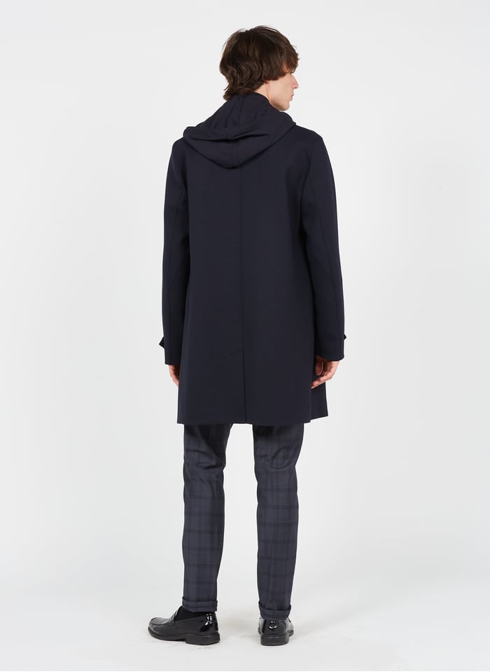 Trench Col Classique à Capuche Bleu Marine Ikks - Homme | Place des ...