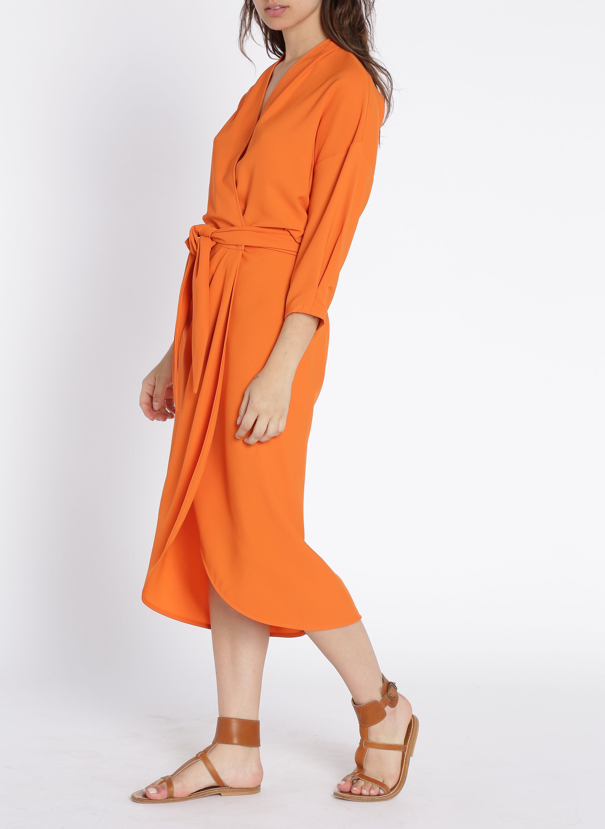 robe portefeuille orange