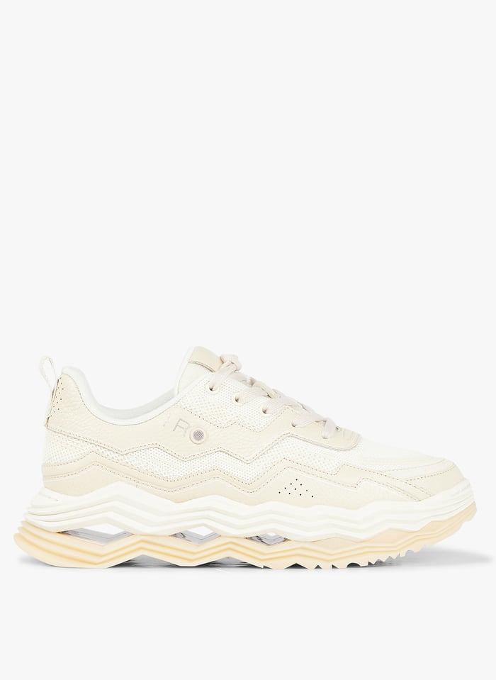 IRO WAVE Baskets en cuir et mesh Beige