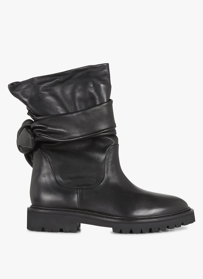 Bottines sales plates tendance