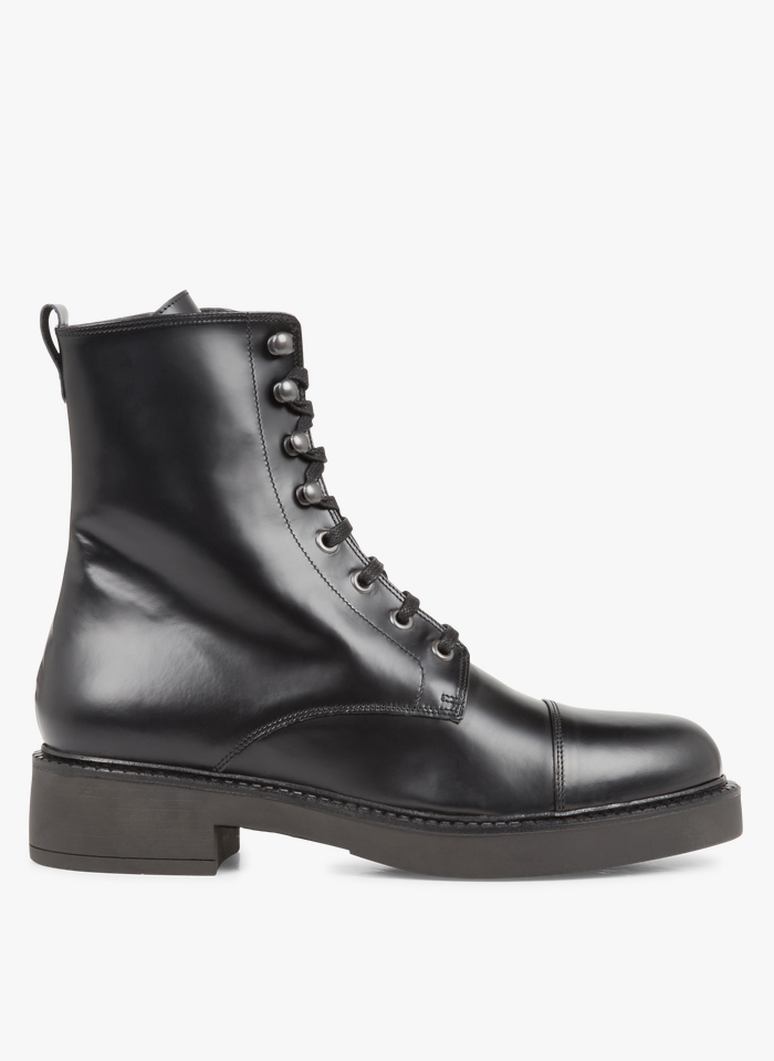 JONAK Boots en cuir Noir