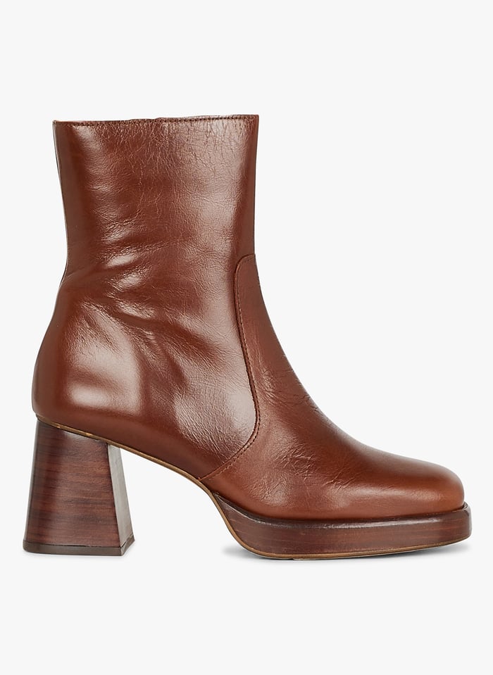 Bottines top marron jonak